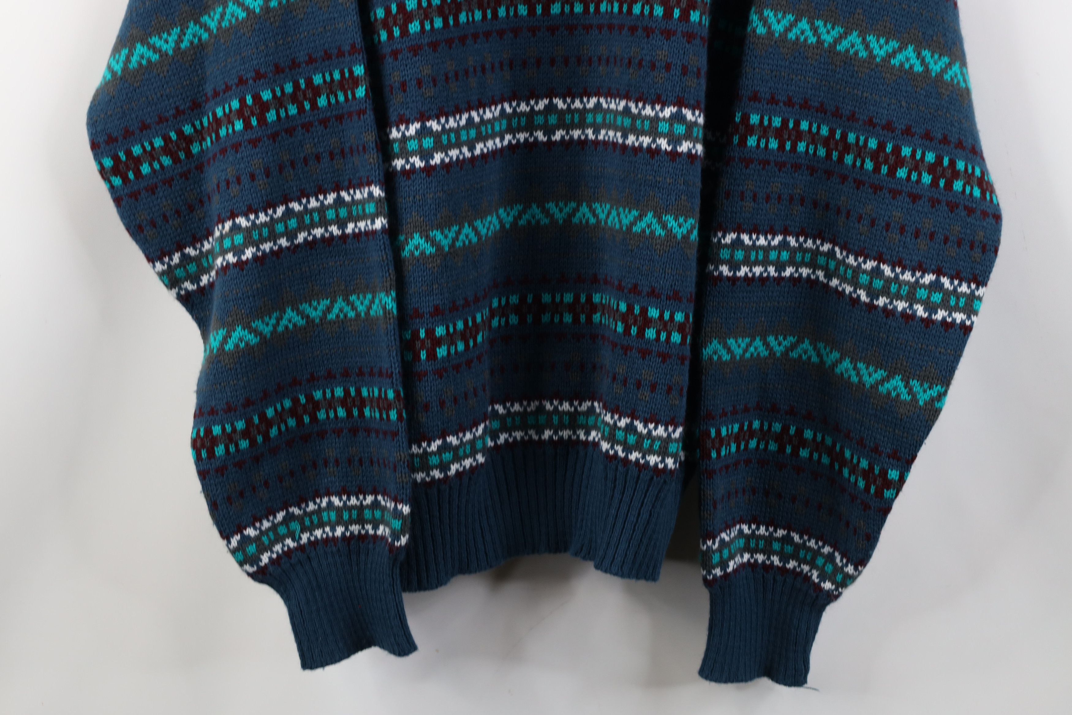 Vintage Vintage 90s Streetwear Fair Isle Crewneck Sweater Acrylic Size US L / EU 52-54 / 3 - 3 Thumbnail