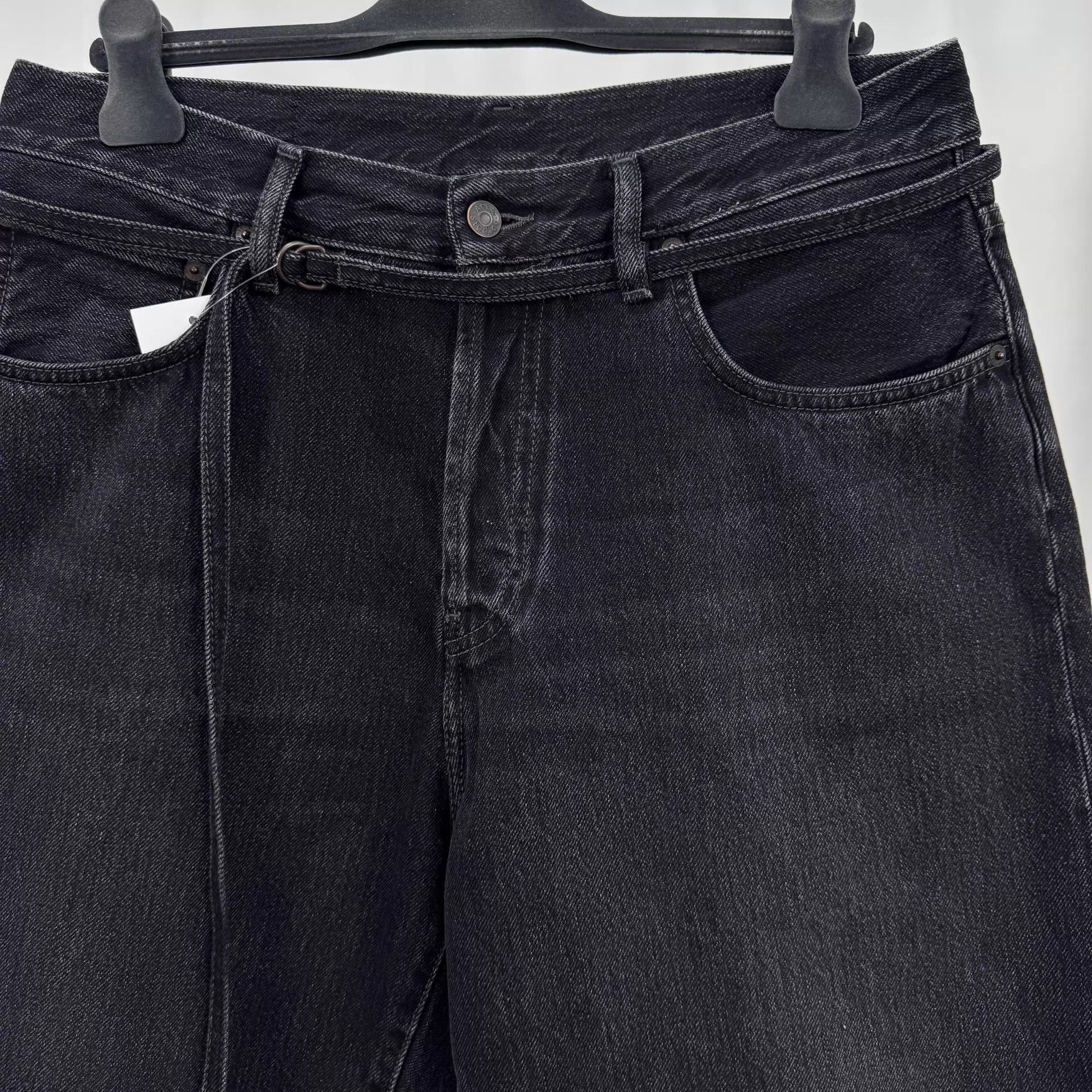 Acne Studios Acne Studios Wash Drawstring Jean Shorts W31 99N Size US 31 - 3 Thumbnail