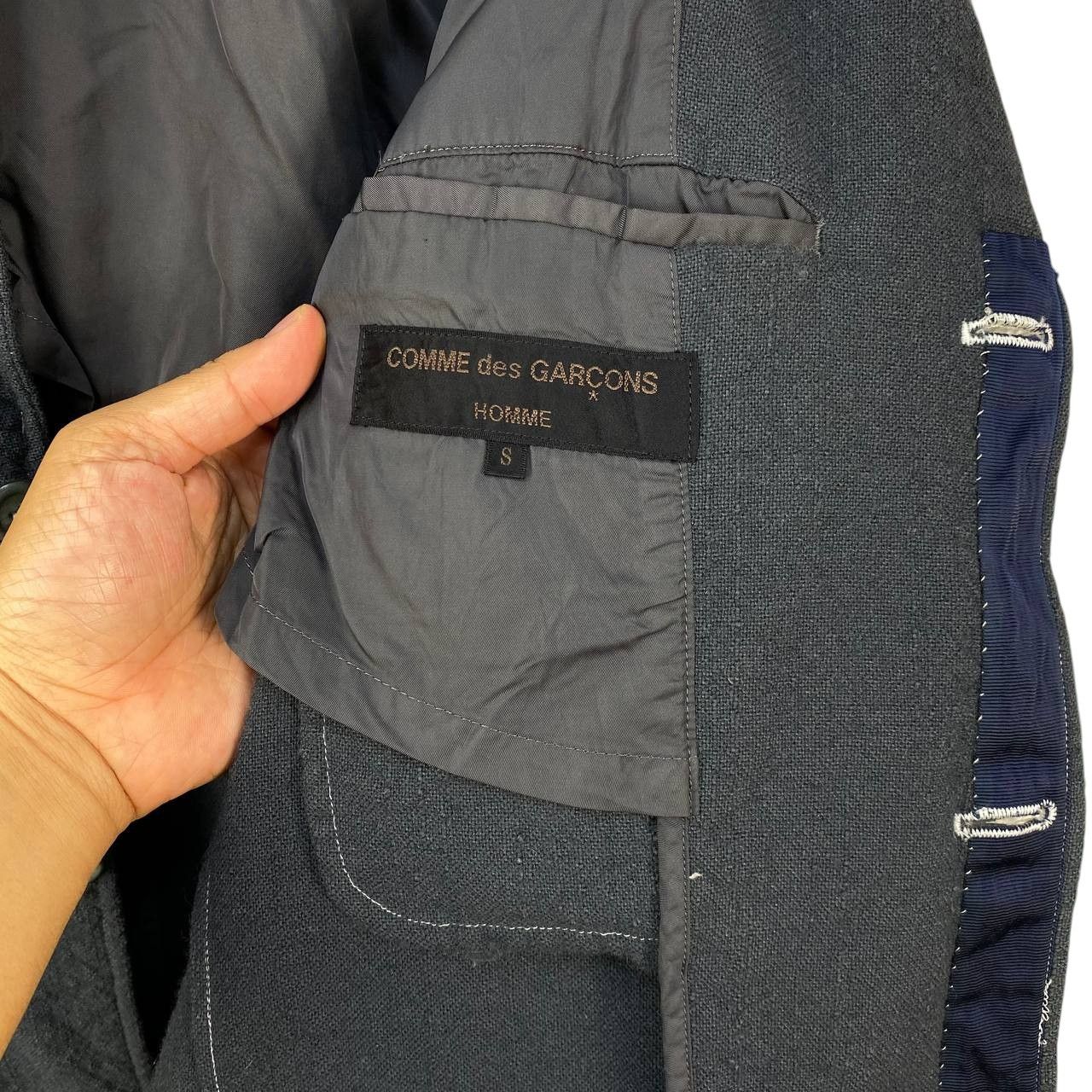 Comme des Garcons Homme AD2001 COMME DES GARCON MINIMALIST WOOL JACKET Size US S / EU 44-46 / 1 - 8 Thumbnail