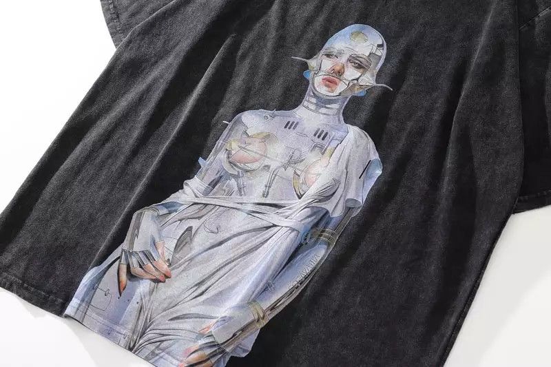 Japanese Brand × Vintage 'Metal Siren' Gray T-shirt Tee Short Sleeve Shirt Size US XL / EU 56 / 4 - 4 Thumbnail