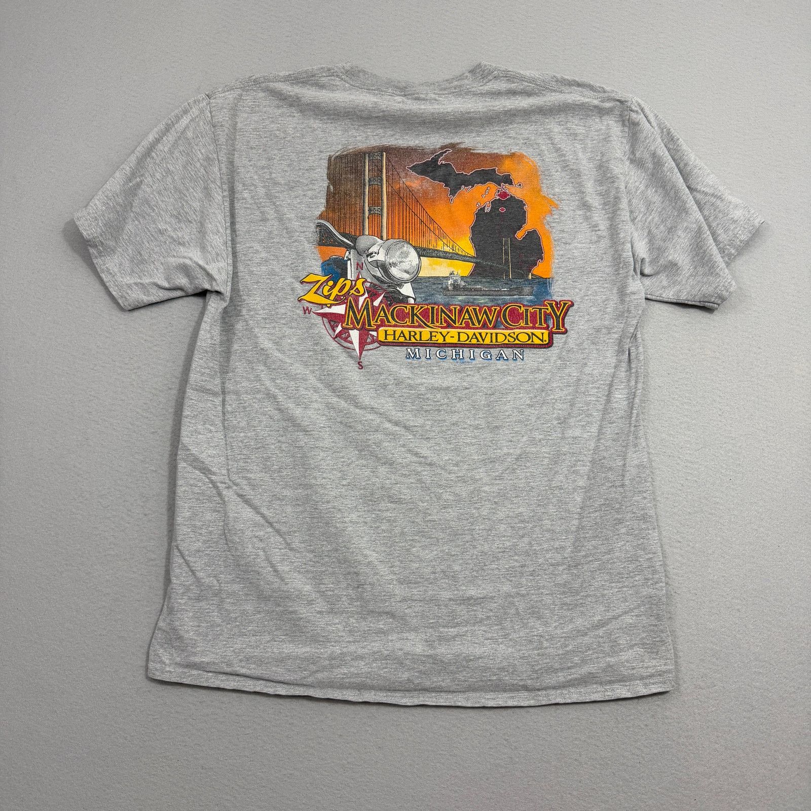 Harley Davidson Harley Davidson Shirt Men's XL Tall Mackinaw City Michigan Size US XL / EU 56 / 4 - 1 Thumbnail