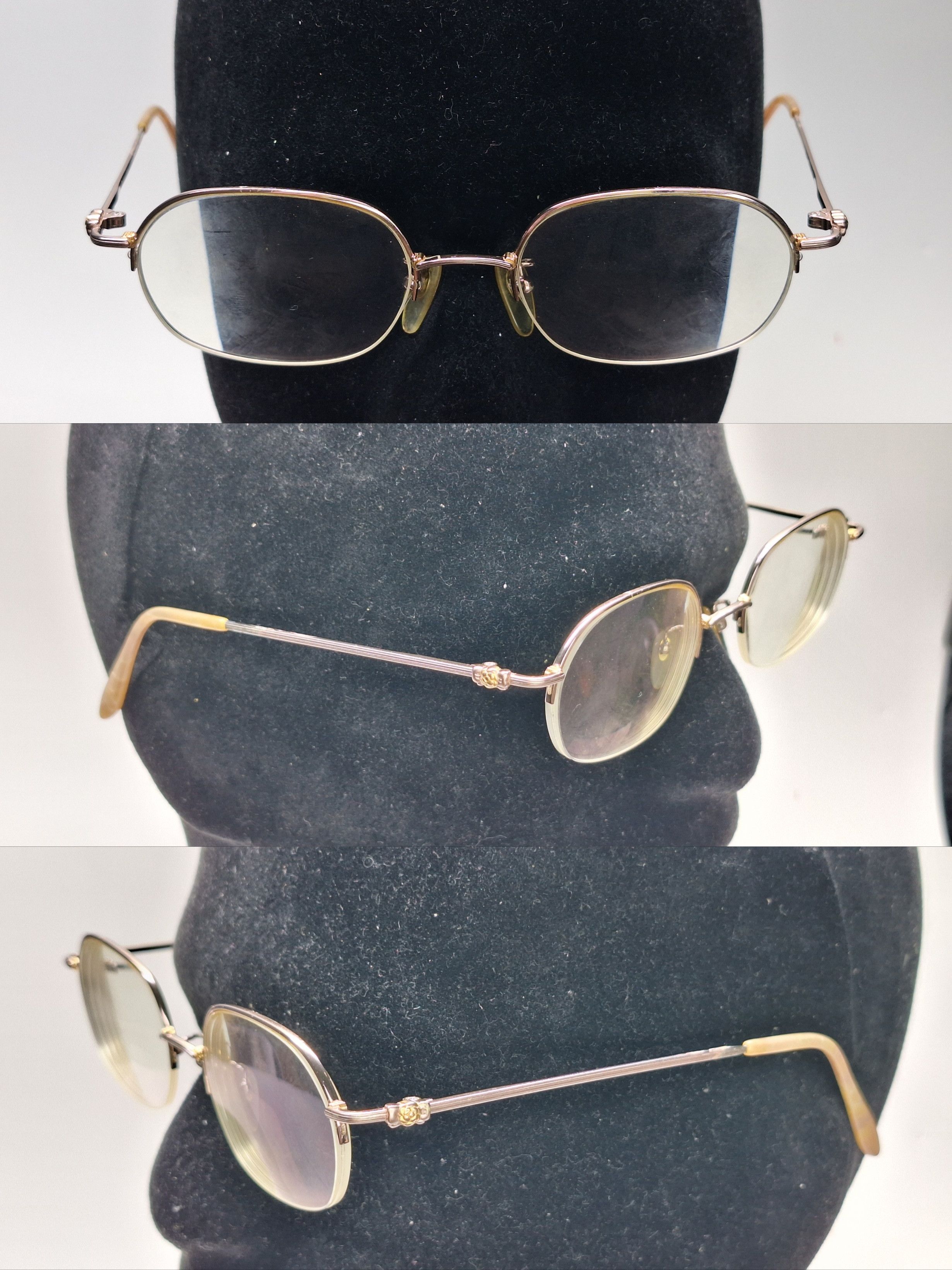 KIJIMA TAKAYUKI KIMIJIMA 111 T-Ti-P Pink Gold Half-Rim Vintage Eyeglass Size ONE SIZE - 2 Thumbnail