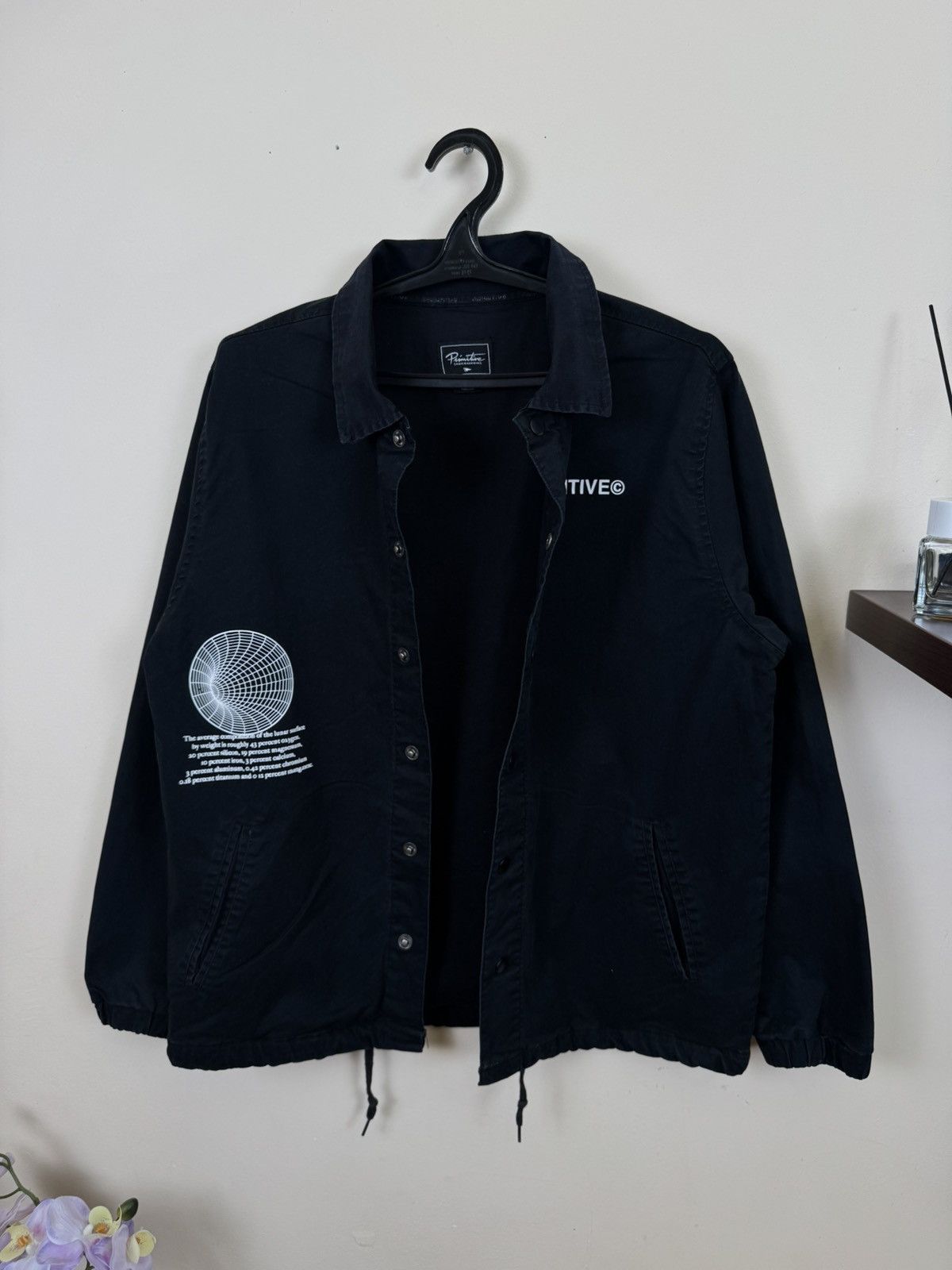 Primitive Primitive Moon Coach Jacket Skateboarding Streetwear L Hype Size US L / EU 52-54 / 3 - 4 Thumbnail
