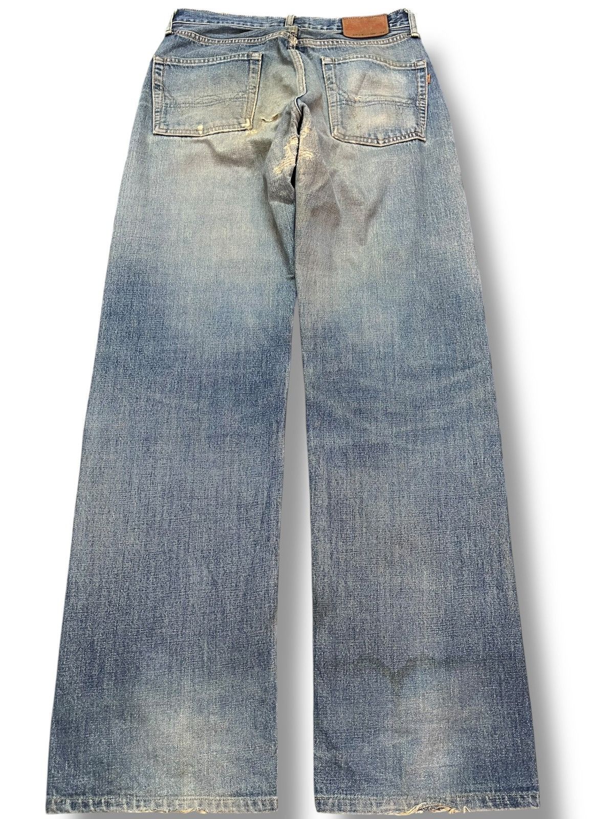 Edwin Vintage Edwin 505 X Selvedge Destroyed Distressed Denim Size US 30 / EU 46 - 7 Thumbnail