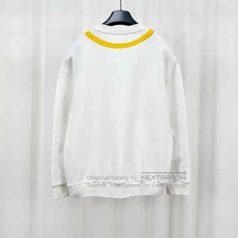 Fendi Fendi White Logo Long Sleeve Sweatshirt . Size L / US 10 / IT 46 - 2 Thumbnail