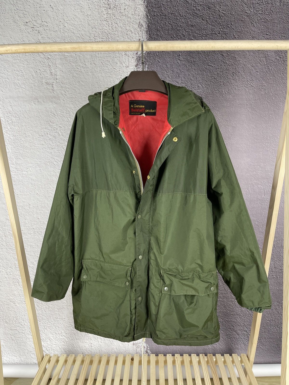 Belstaff Belstaff vintage 60s 70s rare nylon green jacket windbreaker Size US XL / EU 56 / 4 - 1 Thumbnail