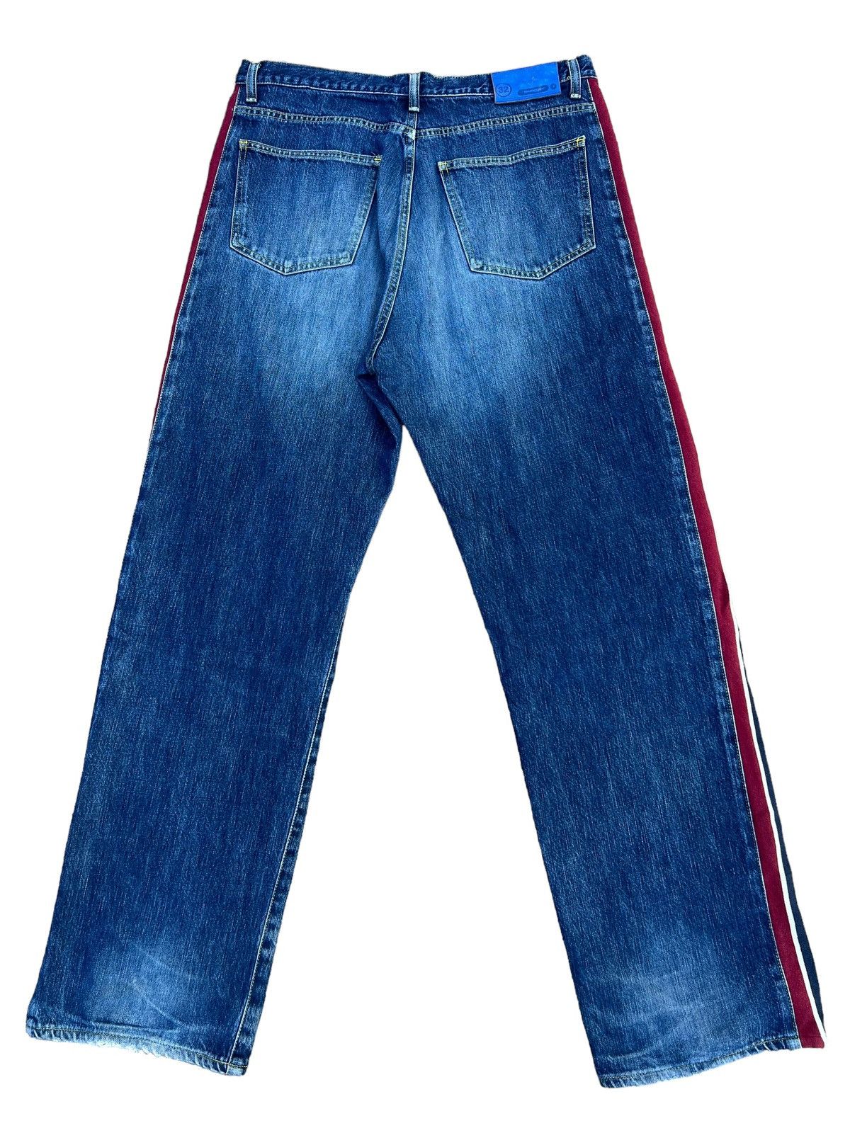 Swagger × Vintage Vintage Swagger Japan Side Striped Denim Hybrid Jeans Size US 32 / EU 48 - 2 Thumbnail