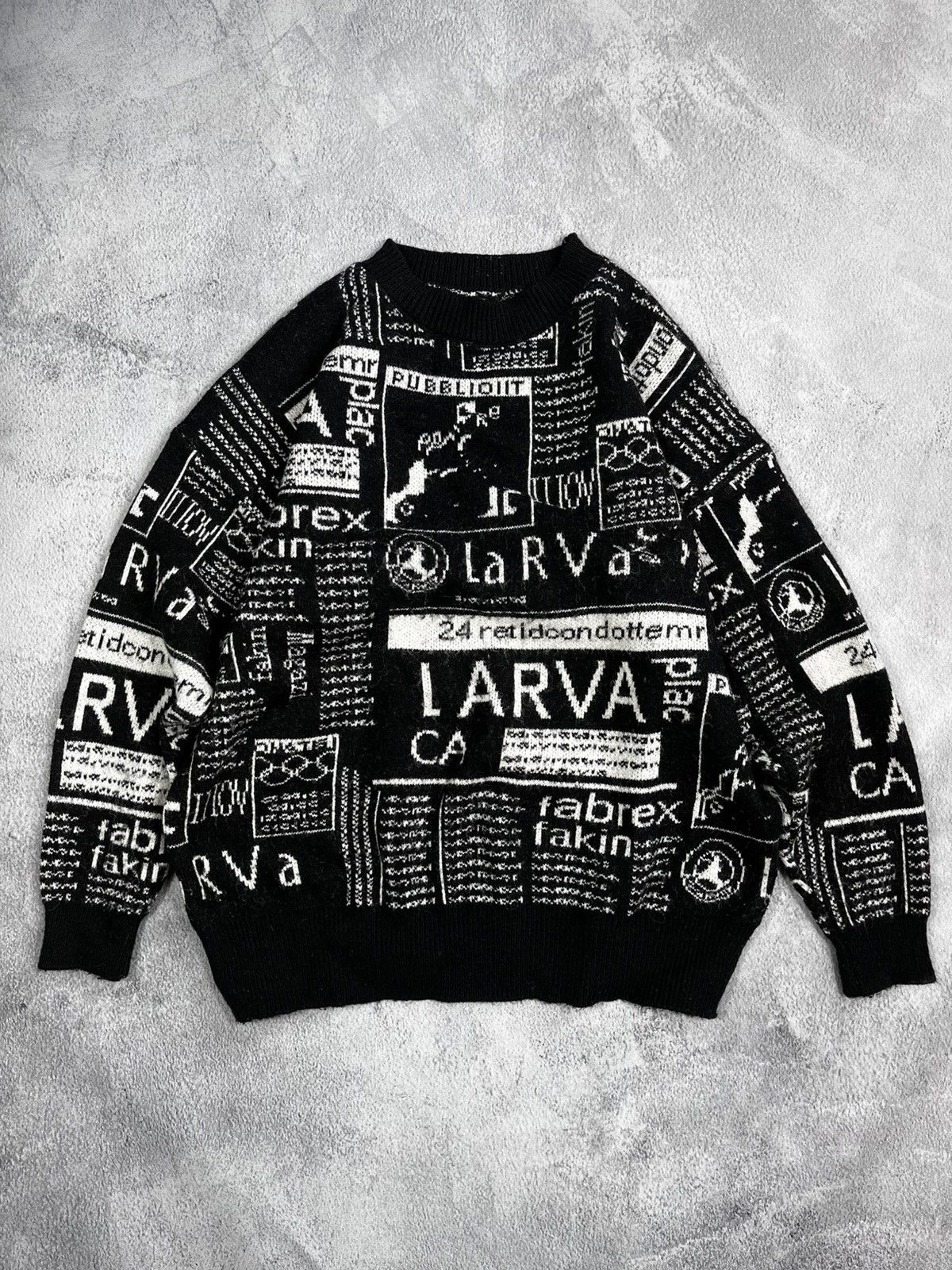 Japanese Brand × Vintage Vintage Y2K Japanese all over sweater gazette style M Size US M / EU 48-50 / 2 - 1 Thumbnail