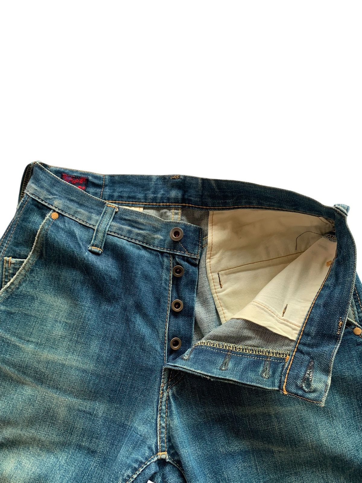 Kapital BRU NA BOINNE SELVEDGE JAPANESE RUSTY DISTRESSED DENIM Size US 29 - 11 Thumbnail