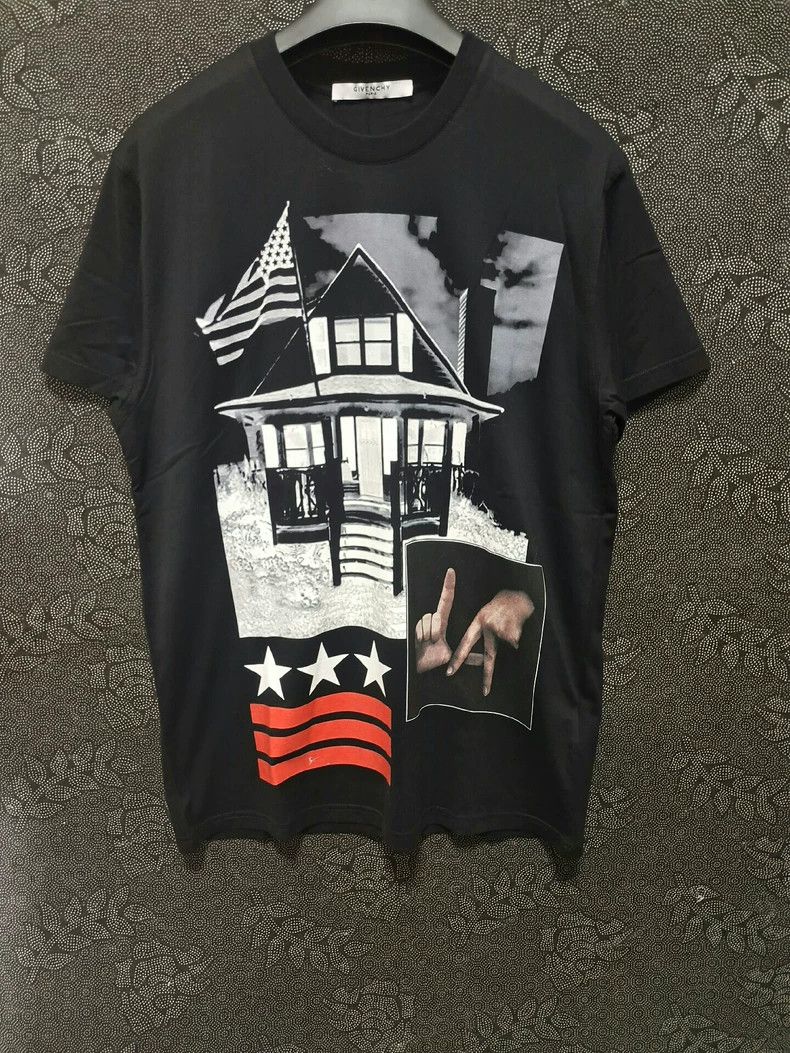 Givenchy Givenchy Summer Five-Star Stripe Printed Short Sleeve Size US XXS / EU 40 - 1 Thumbnail
