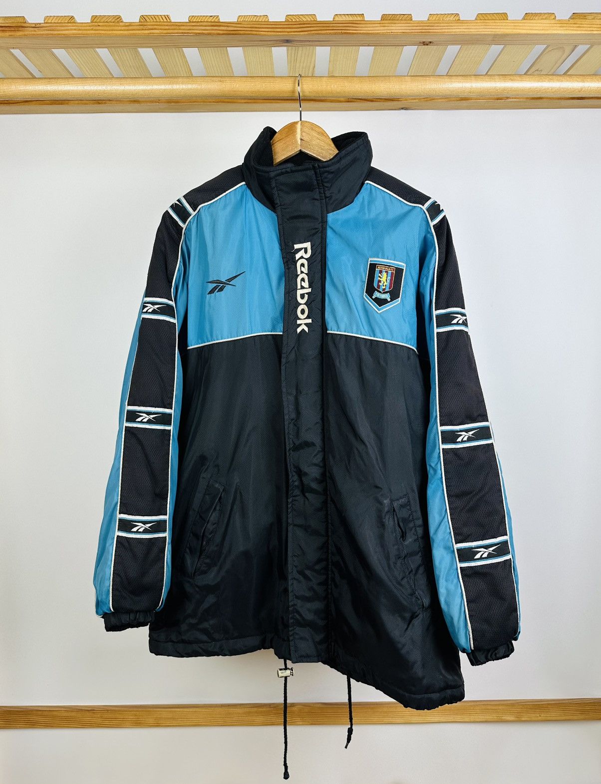 Reebok × Vintage Aston Villa football jacket 1998-99 Reebok Black Blue Adults Size US M / EU 48-50 / 2 - 1 Thumbnail