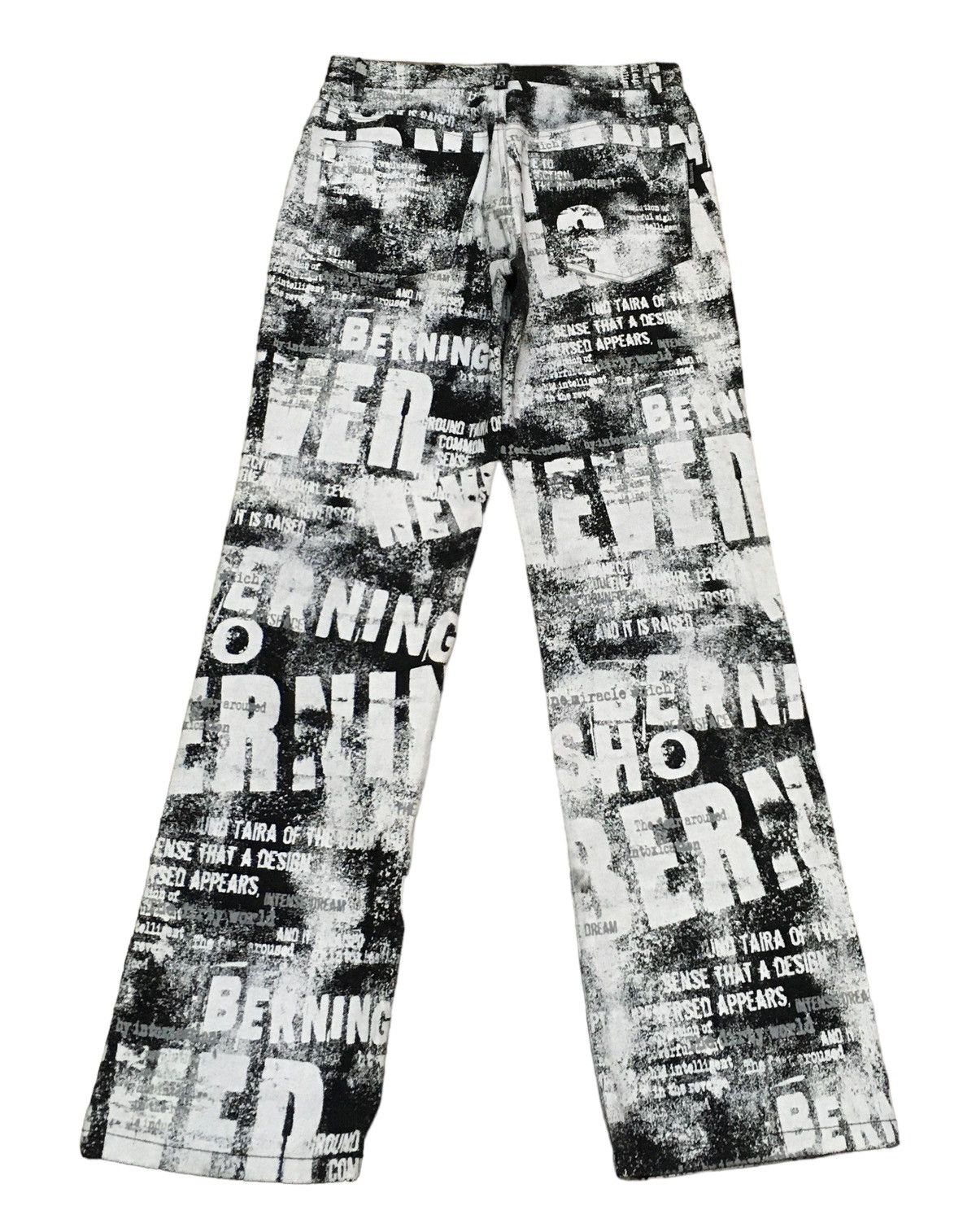 20471120 × Japanese Brand × Seditionaries Rare Design Vintage Brand Bernings Sho Fullprint Jeans 1990s Size US 29 - 2 Thumbnail