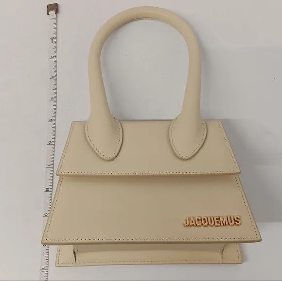 Jacquemus Jacquemus Le Chiquito Moyen Top-Handle Leather Bag - Ivory Size ONE SIZE - 14 Thumbnail