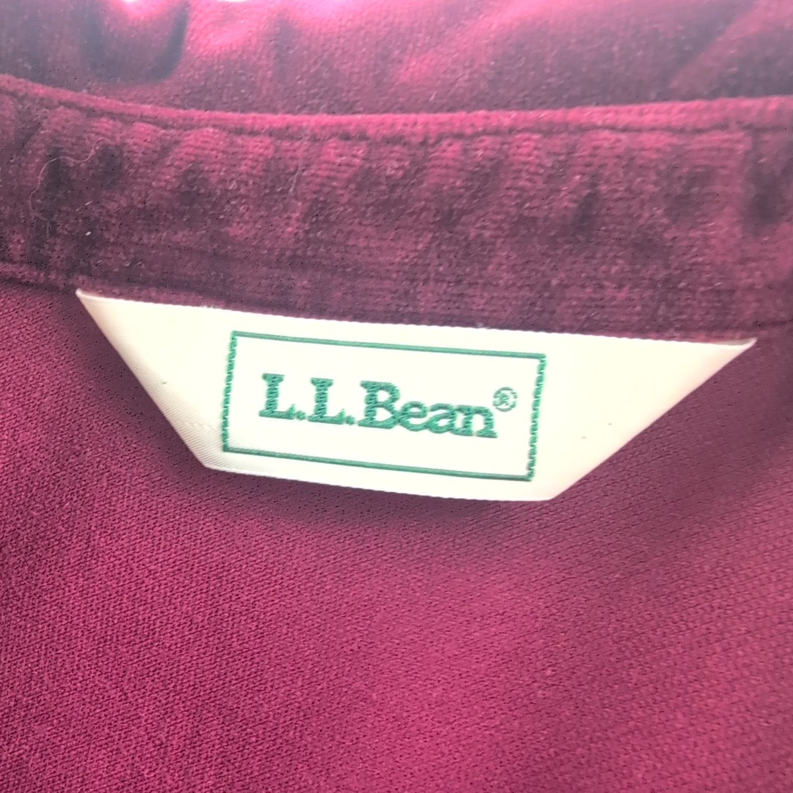 L.L. Bean Vintage 90s LL Bean Velvet Vampy Magenta Button Down Large Size L / US 10 / IT 46 - 5 Thumbnail