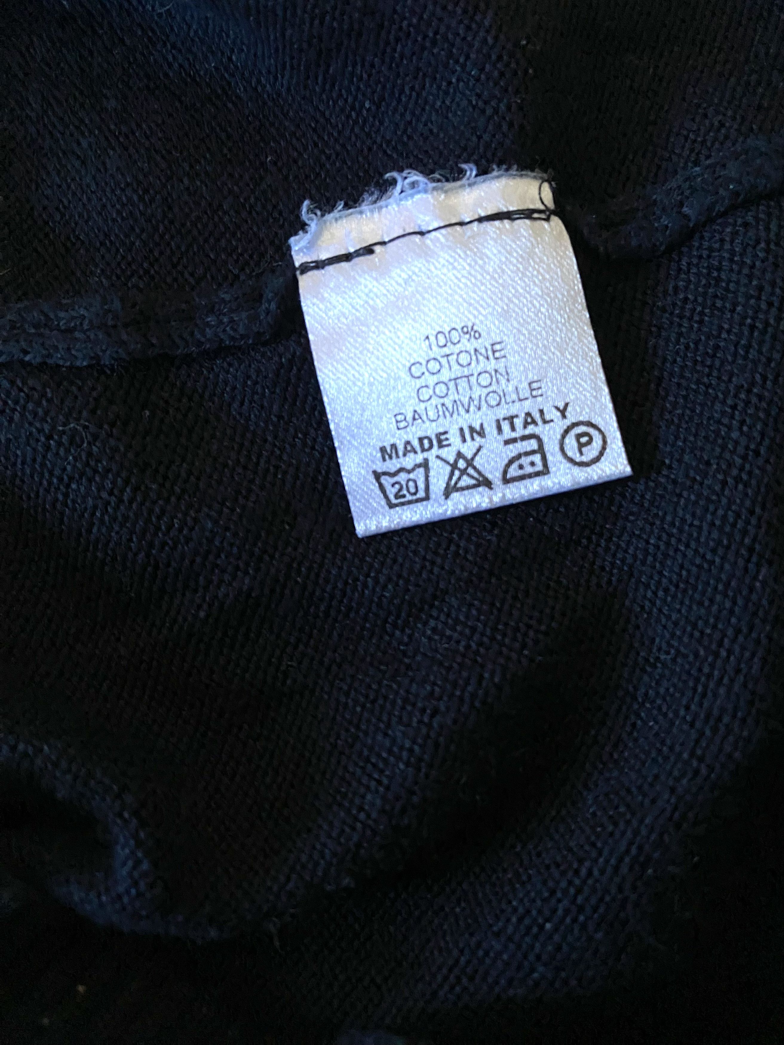 Gran Sasso Loose fiiting navy cotton knit vest Size US XL / EU 56 / 4 - 6 Thumbnail