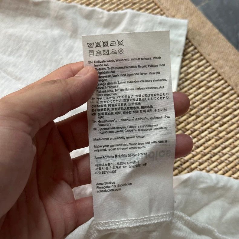 Acne Studios Acne Studios Washed, dirty, stained, mud-dyed and aged whi Size US S / EU 44-46 / 1 - 4 Thumbnail