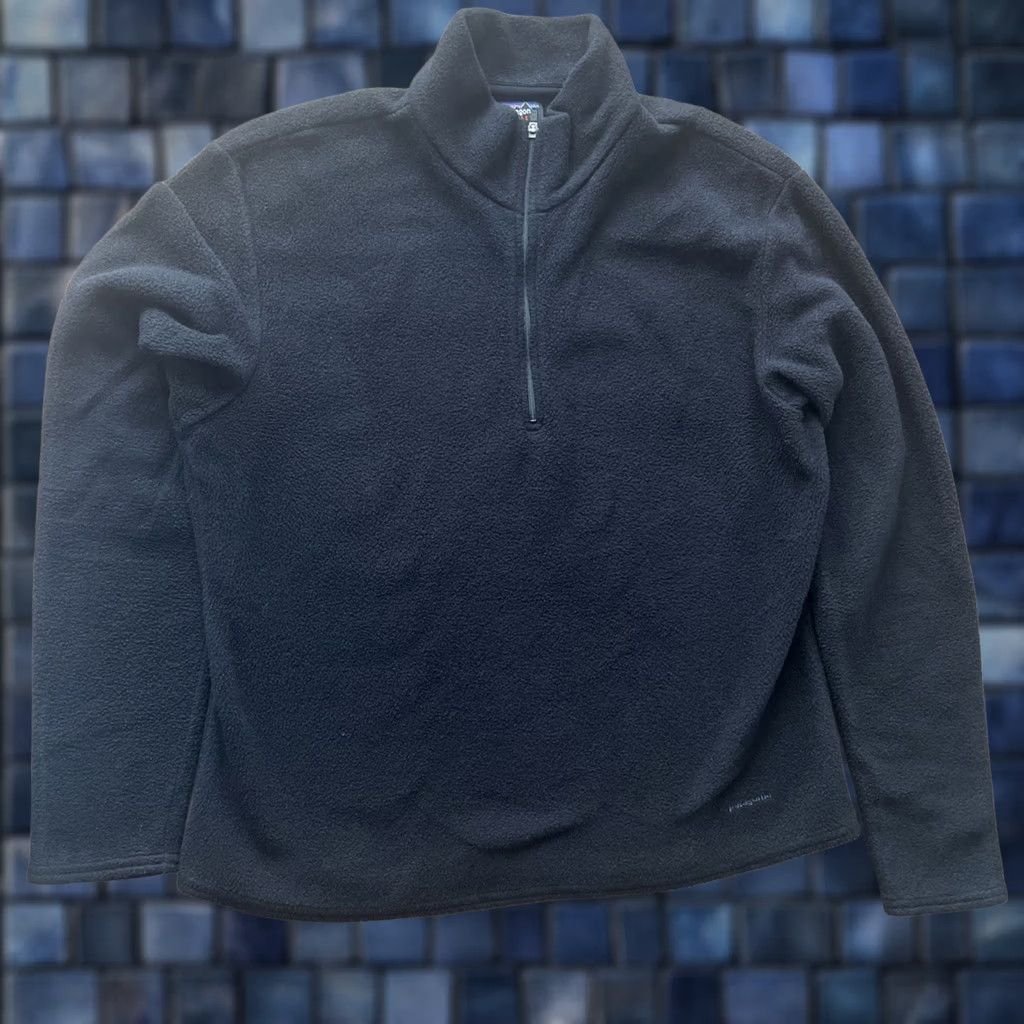 Patagonia VINTAGE Patagonia Capliene Expedition Weight Fleece Zip-T Pullover Womens Medium Black 90s Outdoor Hiking Size M / US 6-8 / IT 42-44 - 1 Thumbnail