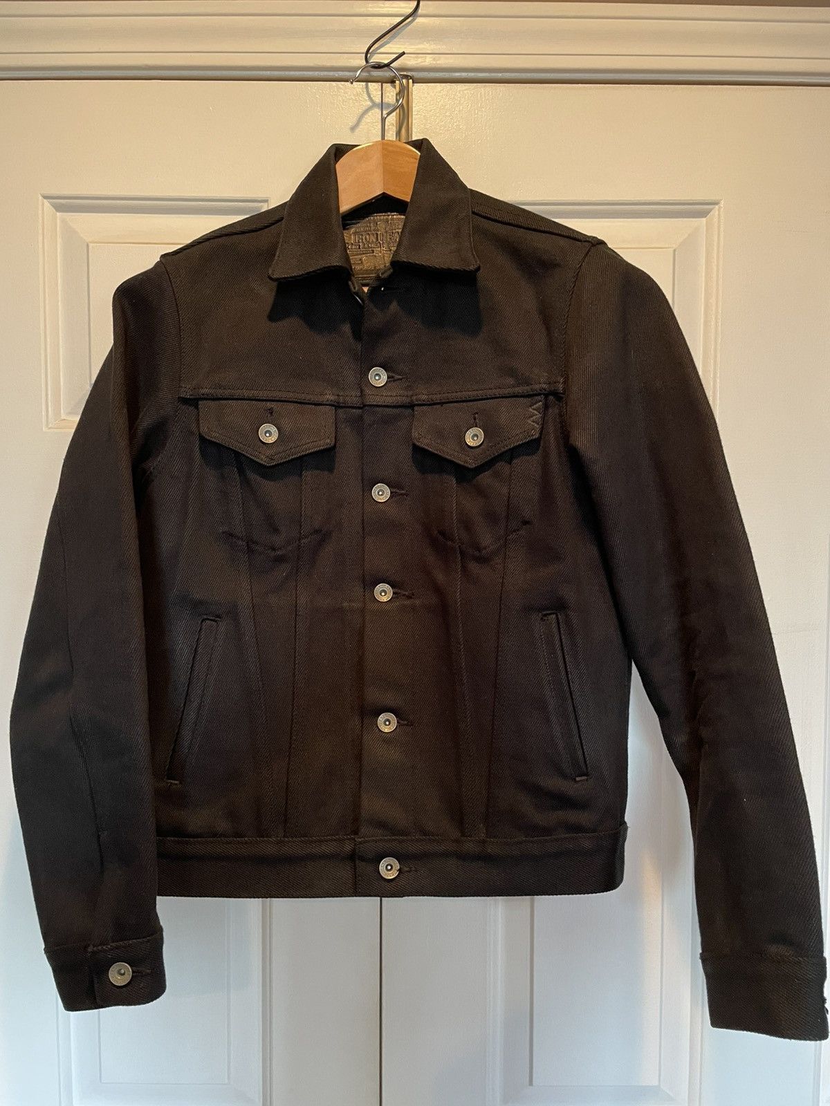 Iron Heart 21oz Non-Fade Superblack Denim Modified Type III