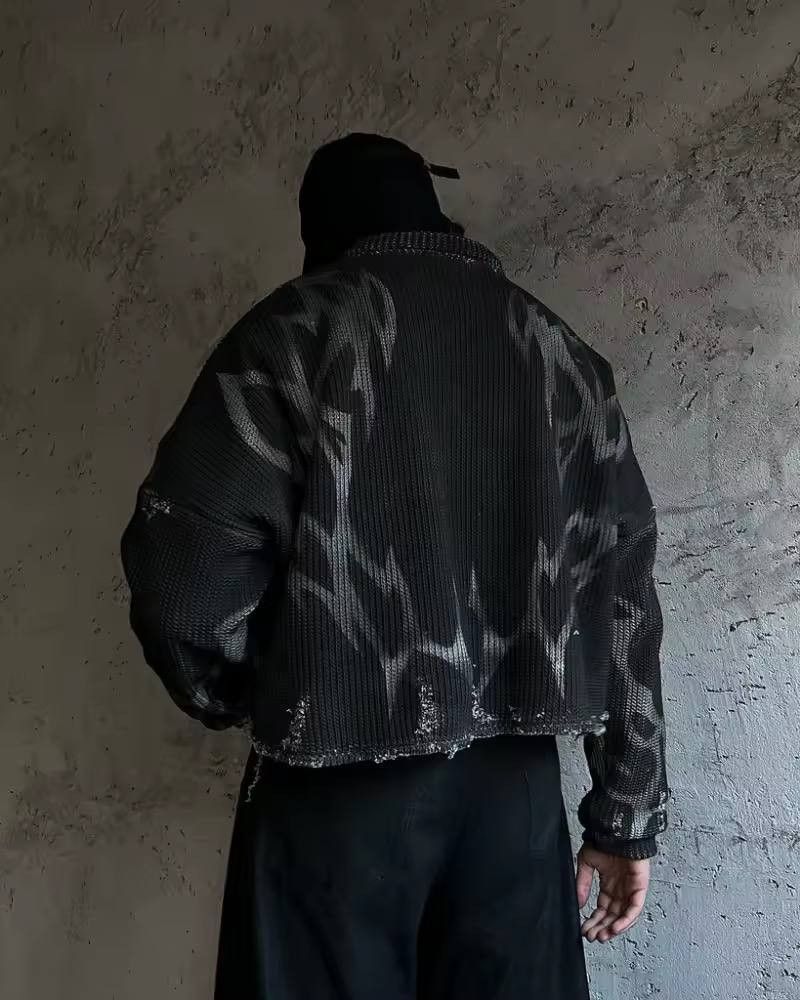 Japanese Brand × Vintage vintage sweater with striped embroidery. Size US L / EU 52-54 / 3 - 2 Thumbnail