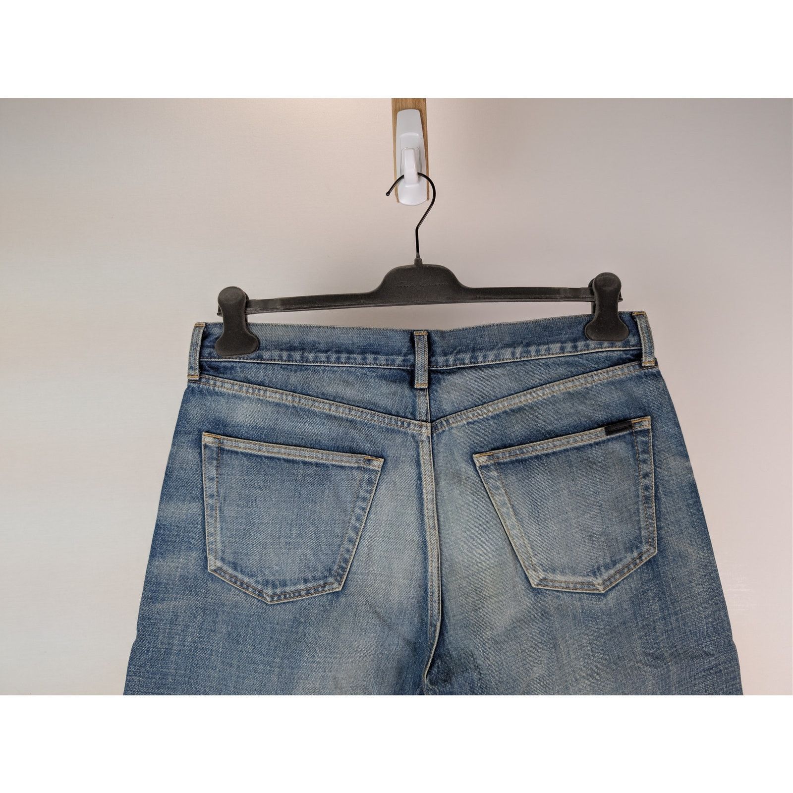Saint Laurent Paris o1rshd1 Mick Jeans in Authentic Vintage Blue Size US 33 - 10 Thumbnail