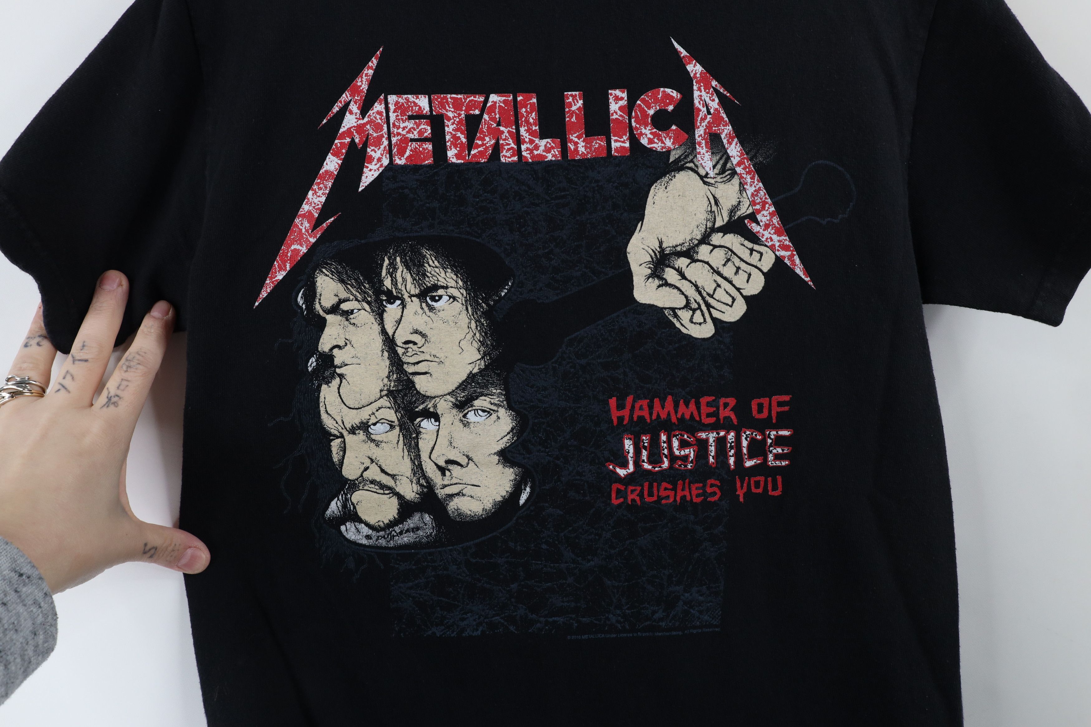 Vintage Vintage Y2K 2016 For All Metallica Band T-Shirt Black Size US S / EU 44-46 / 1 - 9 Thumbnail