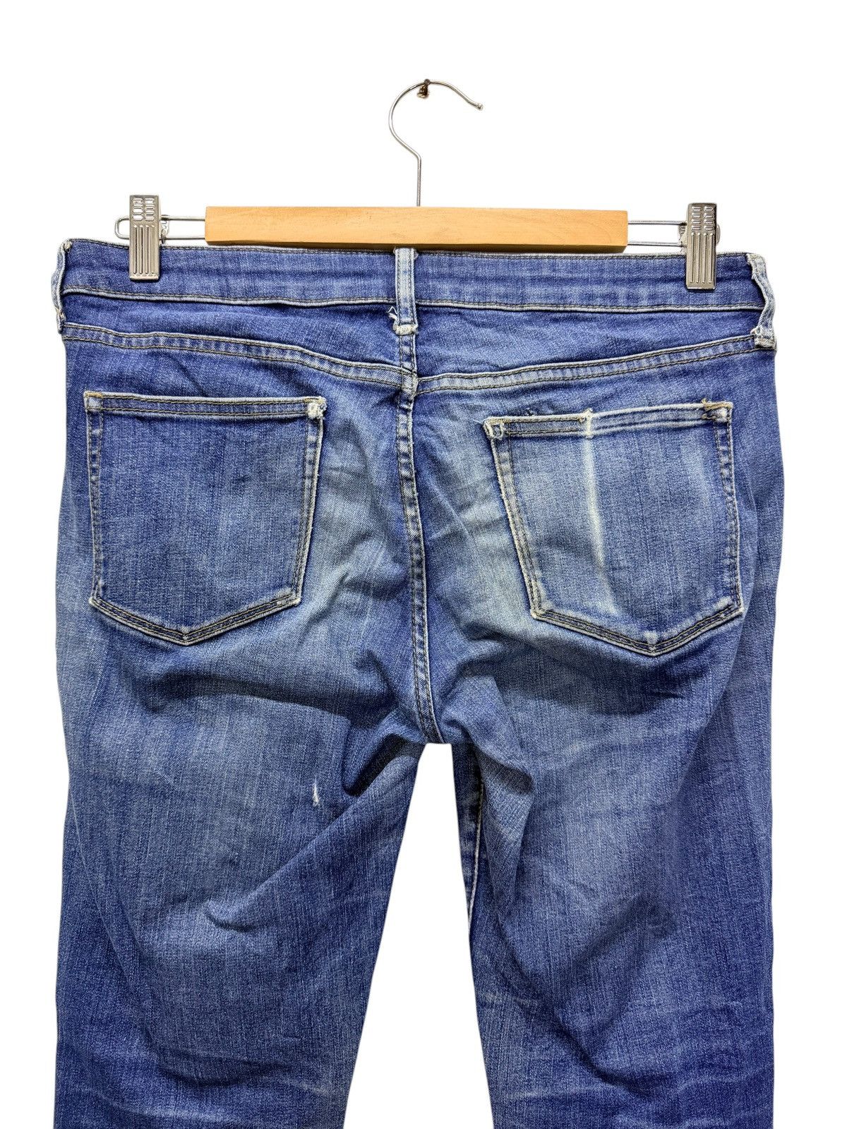 Japanese Brand Vintage Uj Uniqlo Jeans Distressed Skinny Denim Pants Size 28" / US 6 / IT 42 - 5 Thumbnail