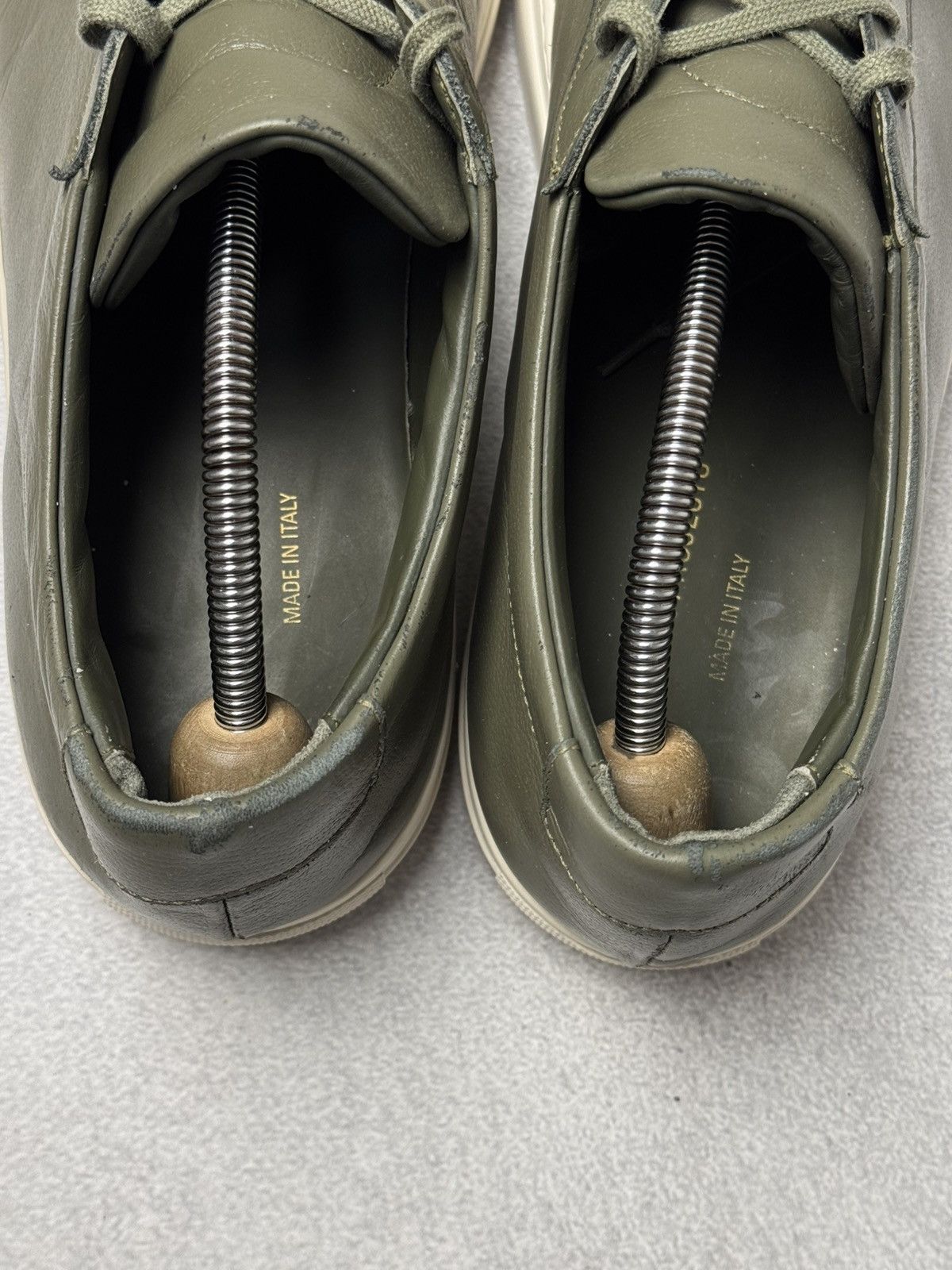 Common Projects Common Projects Achilles Olive Leather Sneakers Size US12 Size US 12 / EU 45 - 5 Thumbnail