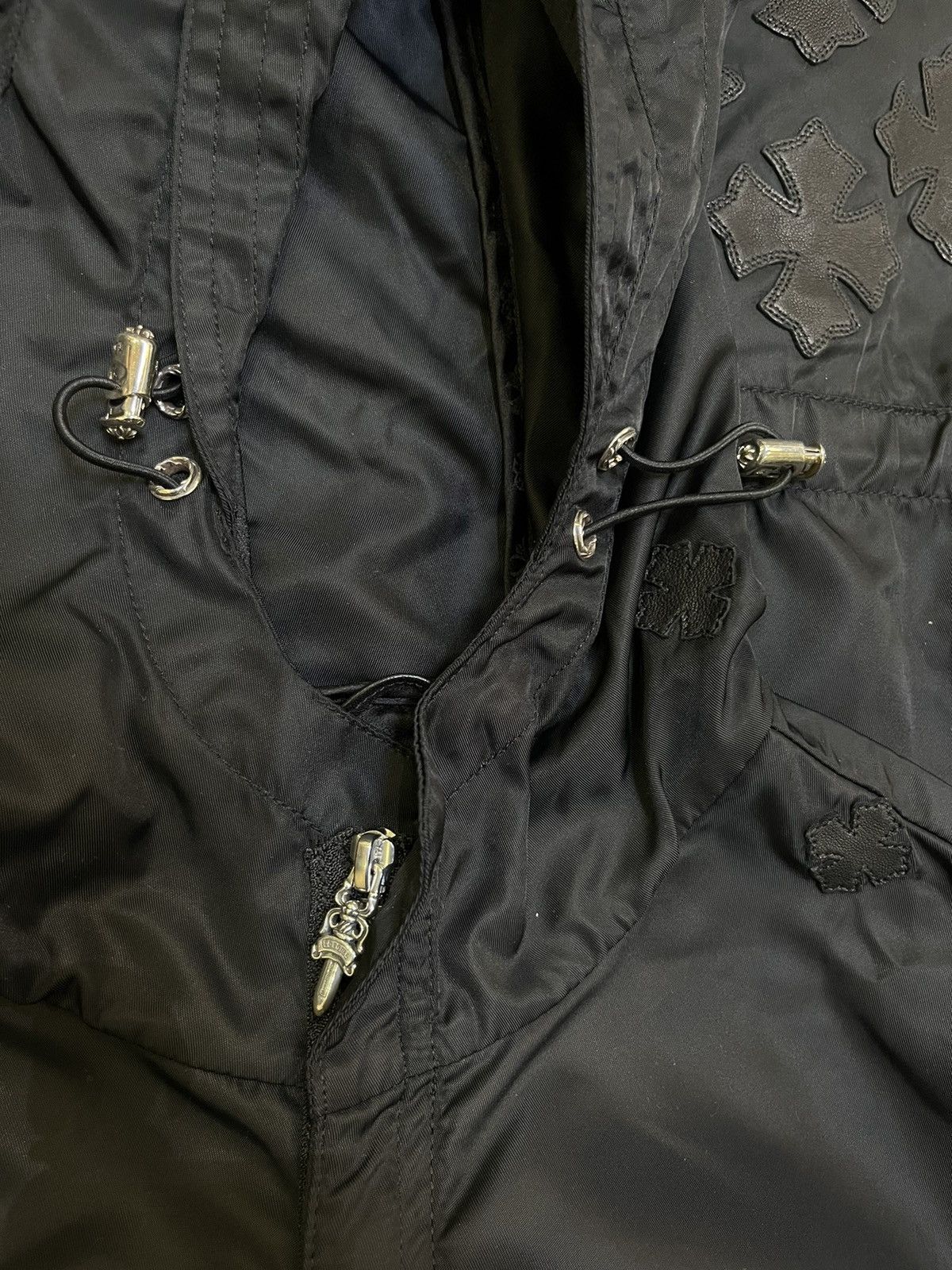 Chrome Hearts NEW CHROME HEARTS FLOODED LEATHER PATCH PARKA Size US S / EU 44-46 / 1 - 4 Thumbnail