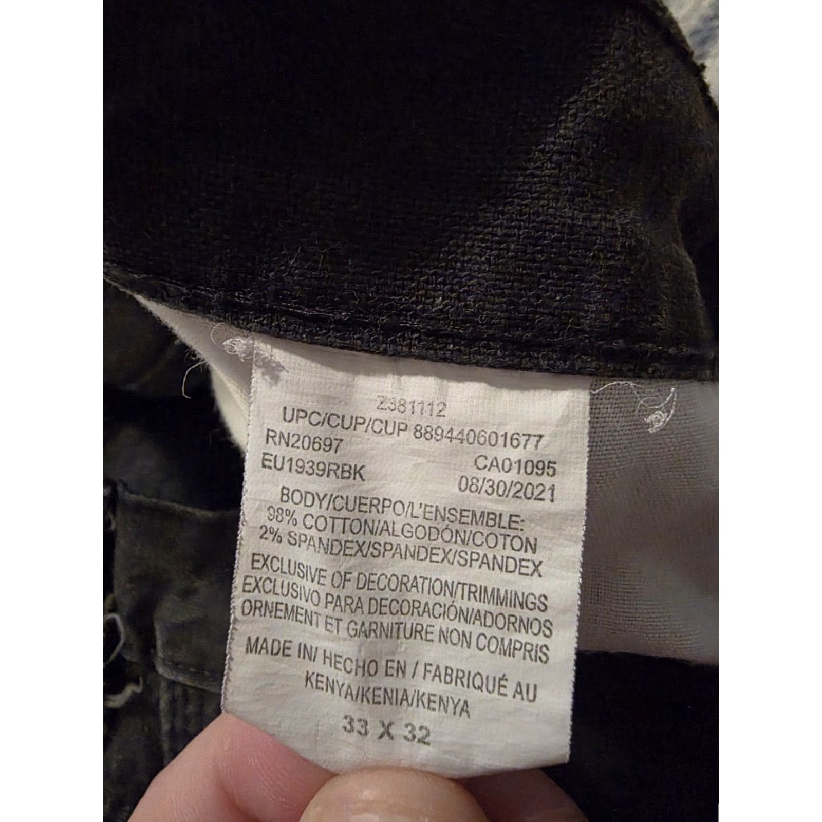 Dickies VINTAGE Dickies Pants Canvas Carpenter Y2K Black Faded 33x32 Men's Grunge Streetwear Logo Workwear Casual Relaxed Straight Modern Size US 33 - 6 Thumbnail