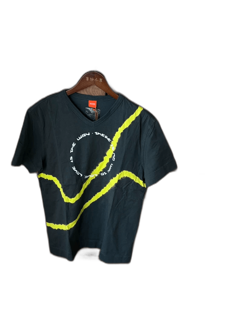 Boss Short Sleeve T-Shirt with Yellow Design