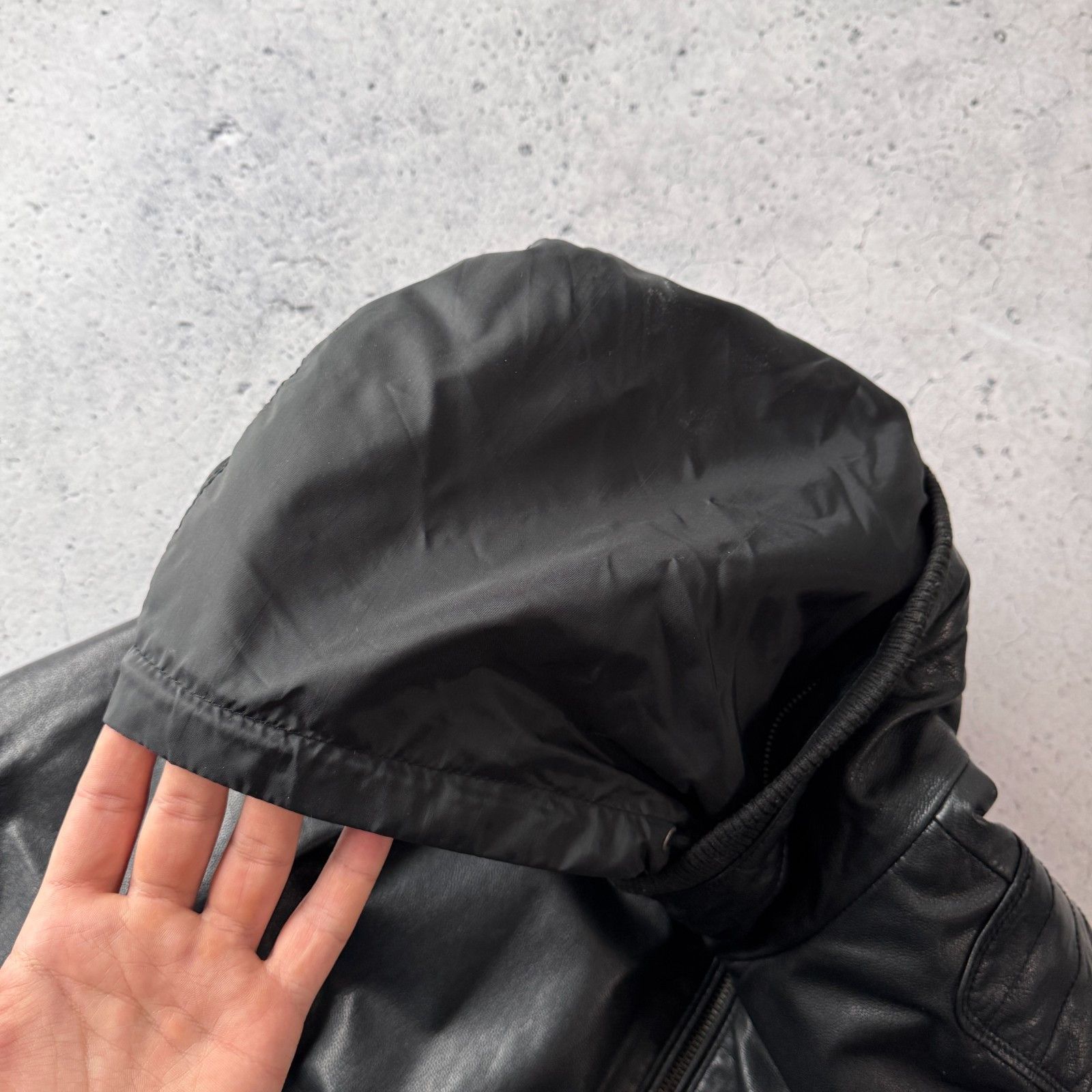 Diesel Diesel Superior Vintage Leather Biker Jacket Black Bomber Size US XL / EU 56 / 4 - 14 Thumbnail