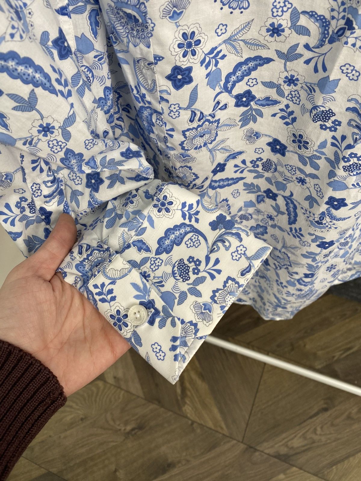 Billionaire Couture Vintage Billionaire Men’s Floral Dress Shirt Long Sleeve Size US L / EU 52-54 / 3 - 12 Thumbnail