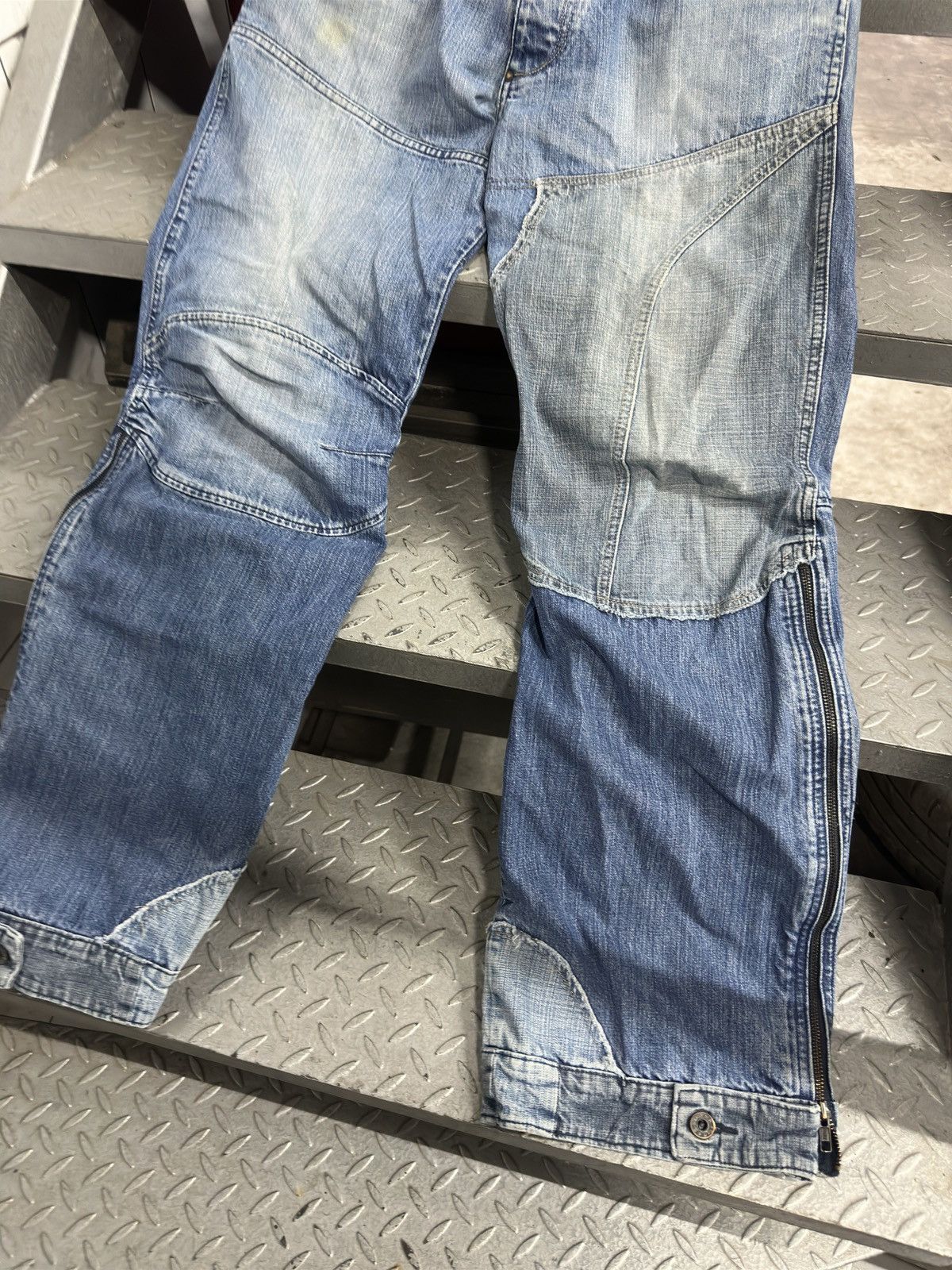 G-Star × Japanese Brand Vintage G Star Raw Baggy Double Knee Jeans Denim Pants y2k Size US 34 / EU 50 - 2 Thumbnail