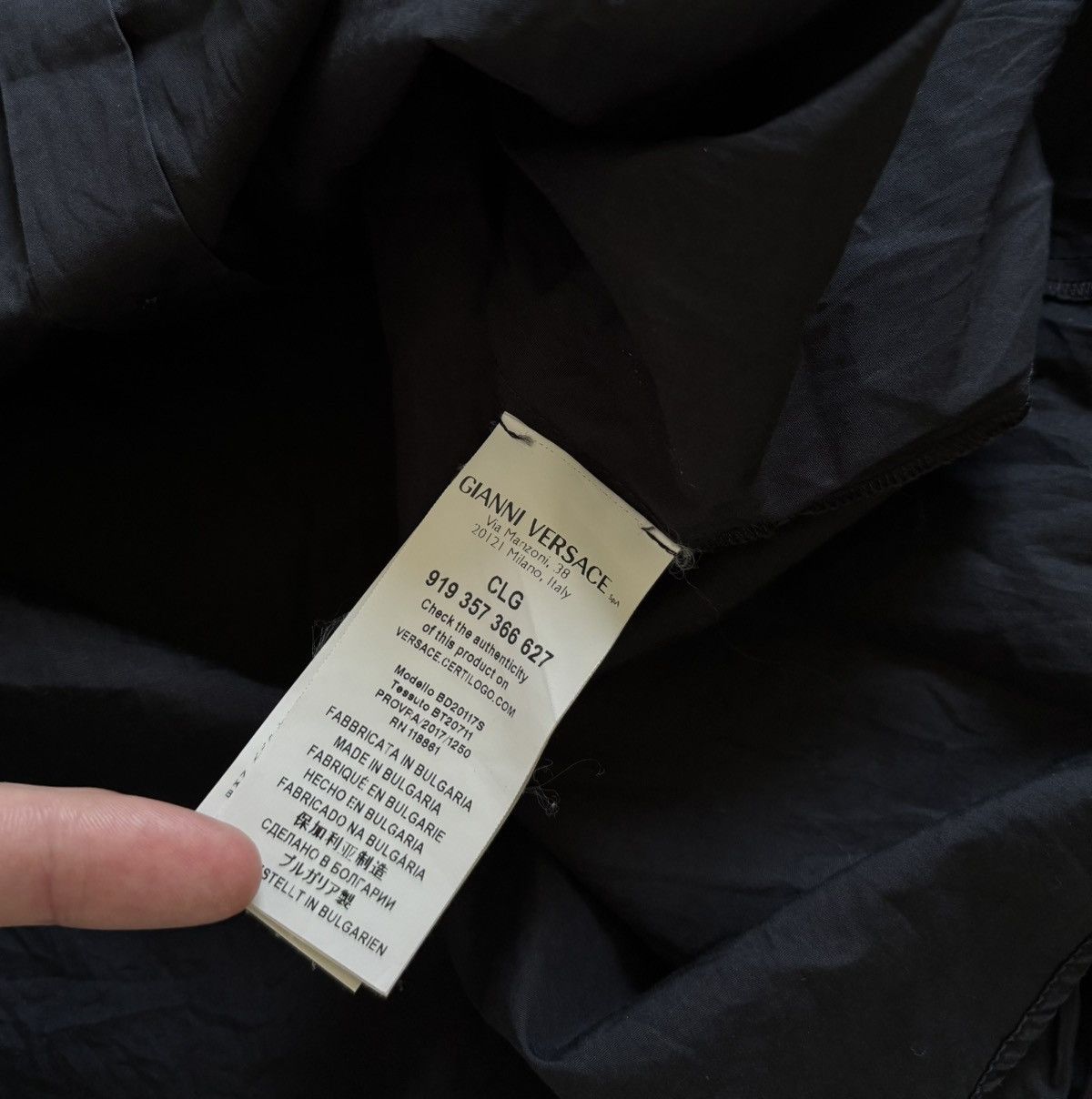 Versace × Versus Versace Versus Versace Black Shirt Button Up Size M / US 6-8 / IT 42-44 - 4 Thumbnail