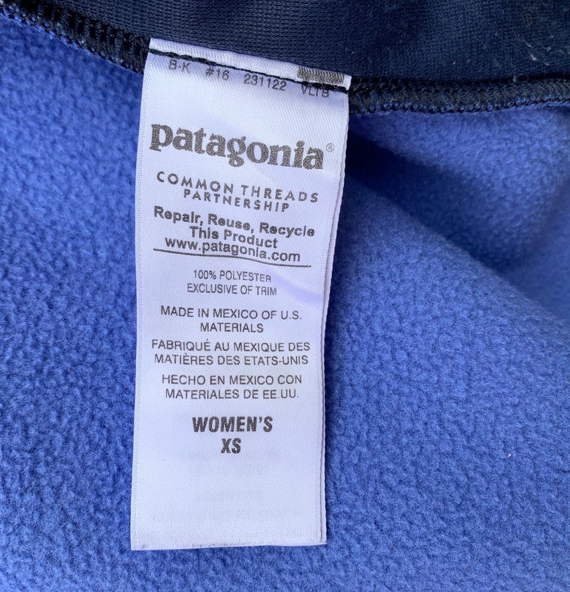 Patagonia Patagonia Synchilla Fleece Zipper Vest Size US XS / EU 42 / 0 - 9 Thumbnail