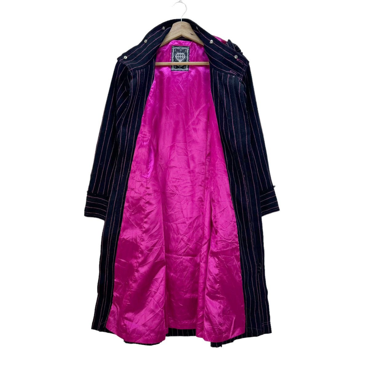 20471120 ⚡️ALGONQUINS HOODIE STRIPED GOTHIC PUNK BONDAGE JACKET Size L / US 10 / IT 46 - 10 Thumbnail