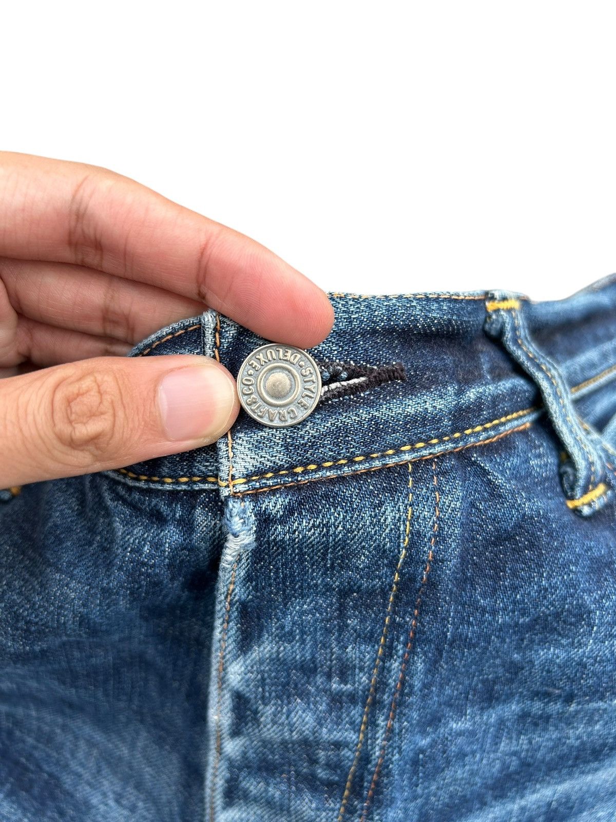 Evisu Vintage Evisu Selvedge Distressed Repair Denim Jeans Size US 33 - 4 Thumbnail