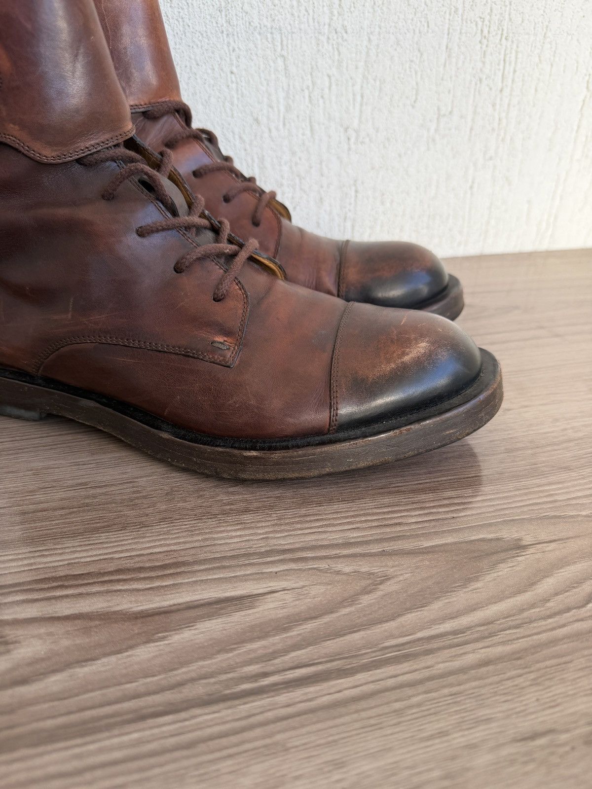 Gucci officer double buckle military boots Size US 8 / EU 41 - 4 Thumbnail
