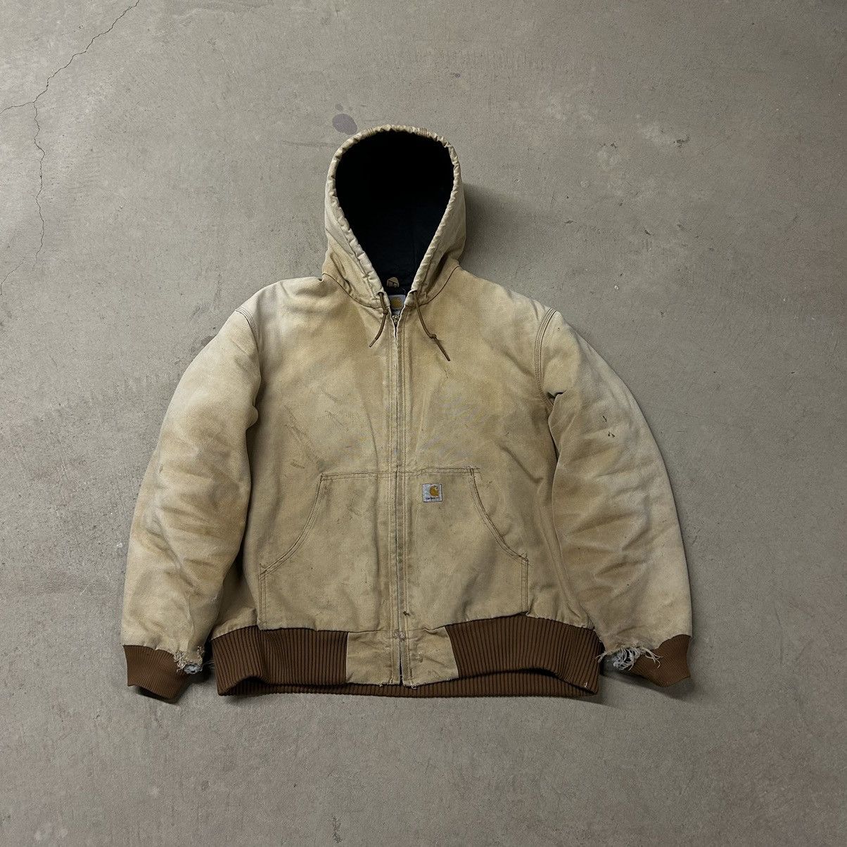 Carhartt hooded work jacket size xl
