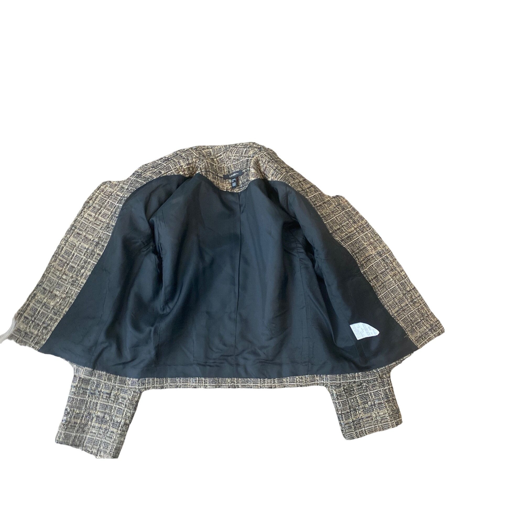 Other VINTAGE LOUBEN WOMEN'S METALLIC TWEED JACKET SZ 8 Size M / US 6-8 / IT 42-44 - 3 Thumbnail