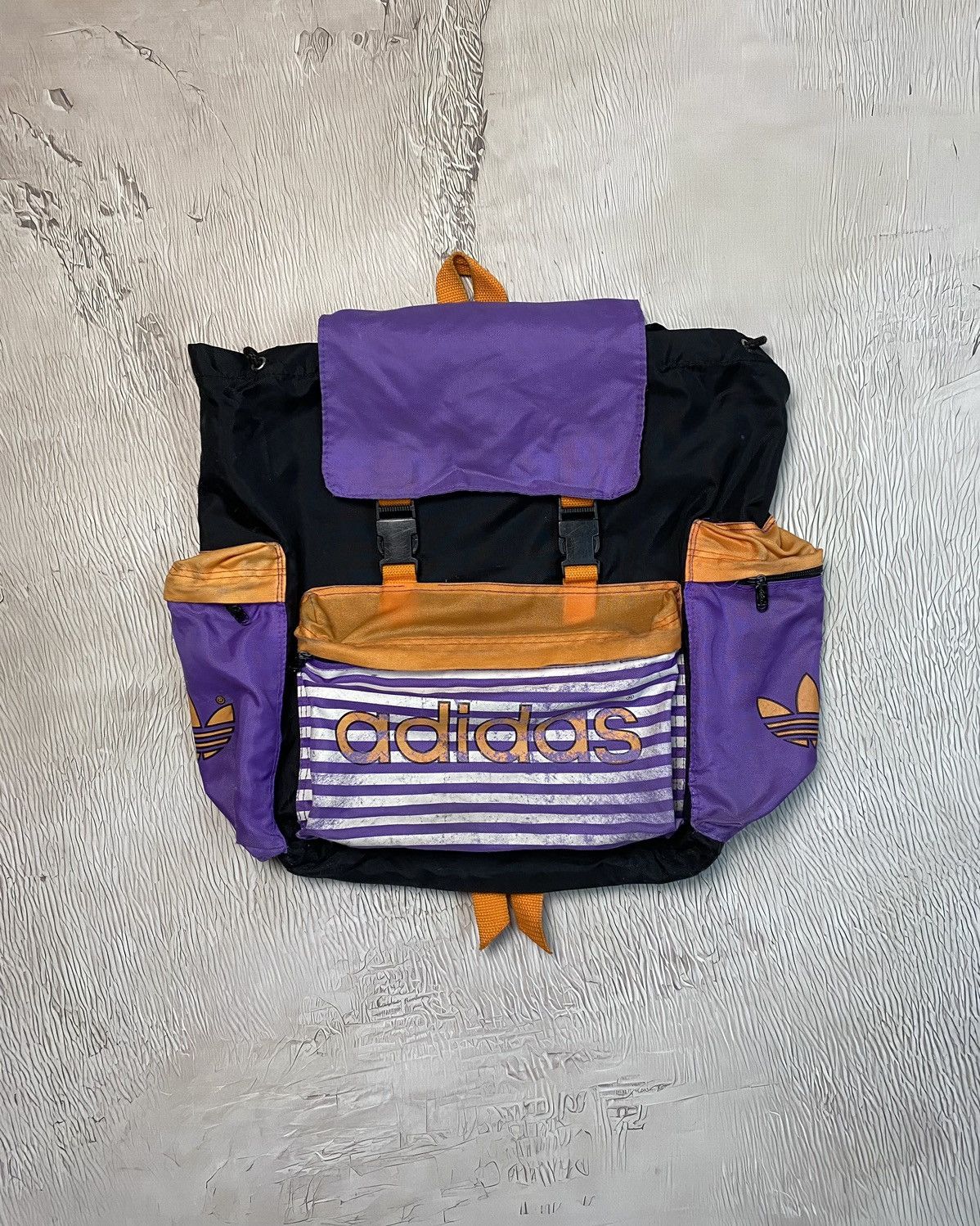 image of Adidas Vintage West Germany Streetwear Y2G Bagpack Bag in Black, Men's