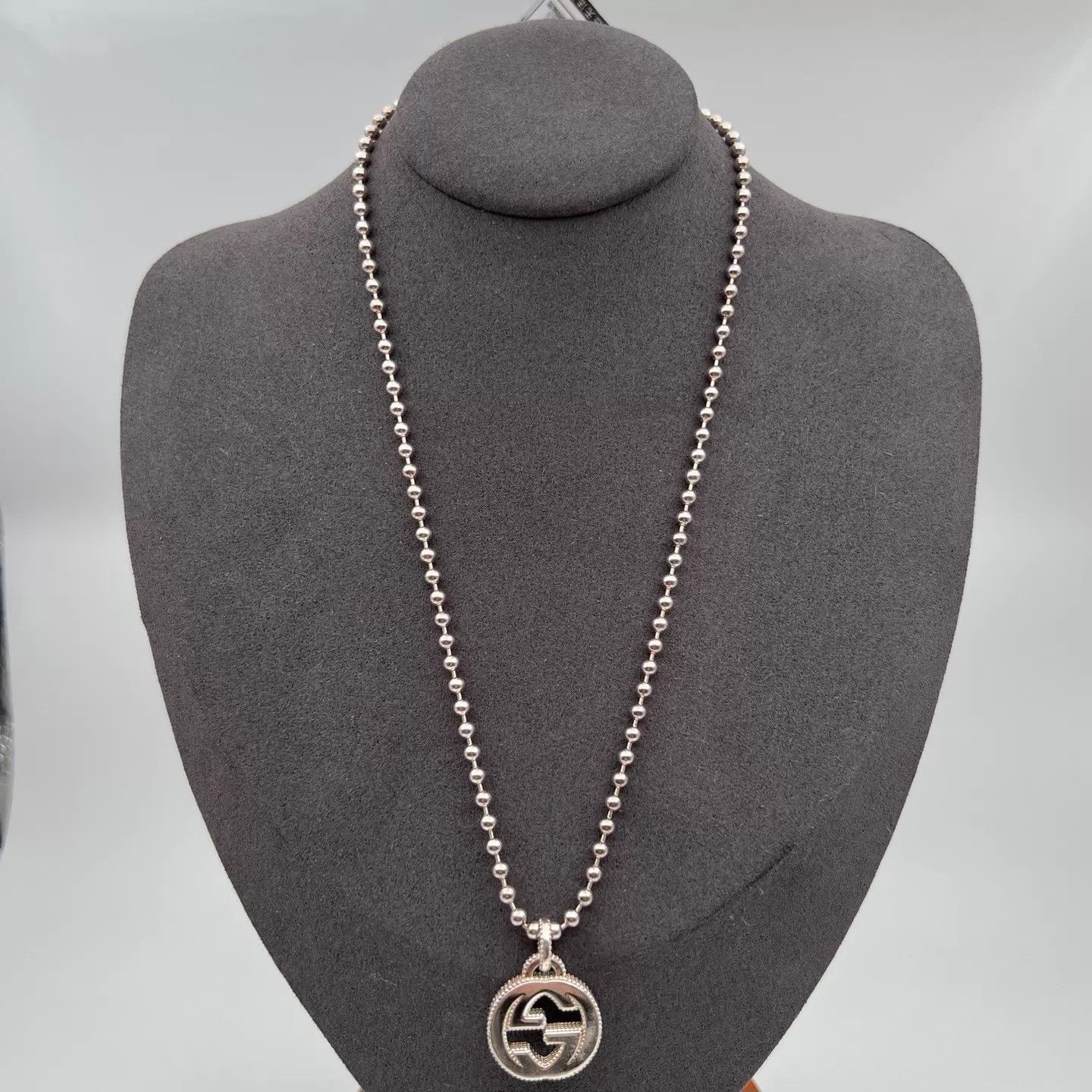 Gucci Gucci Double G Silver Chain Necklace Size ONE SIZE - 1 Thumbnail