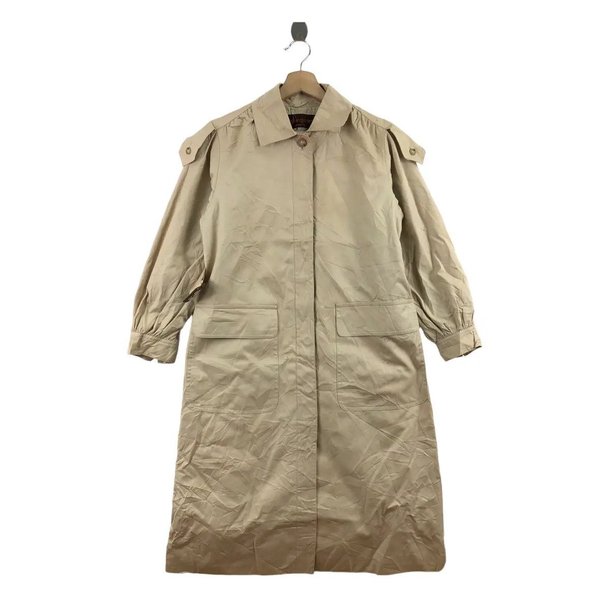 Vintage YSL Yves SAINT LAURENT Paris Belt Trench Coat Parka