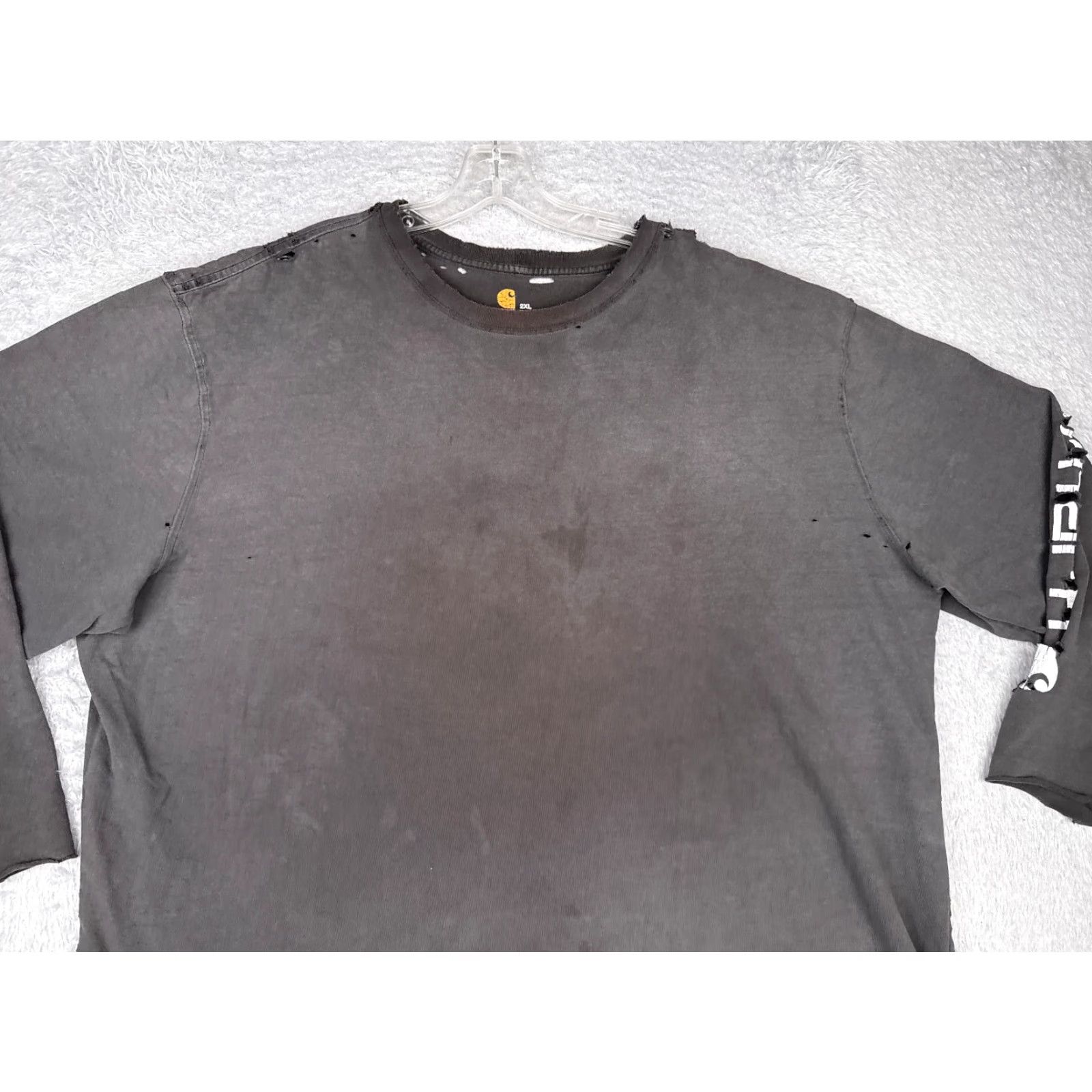 Carhartt Carhartt Shirt Men 2XL Gray 3/4 Sleeve Crew Neck Cotton Workwear READ Size US XXL / EU 58 / 5 - 4 Thumbnail