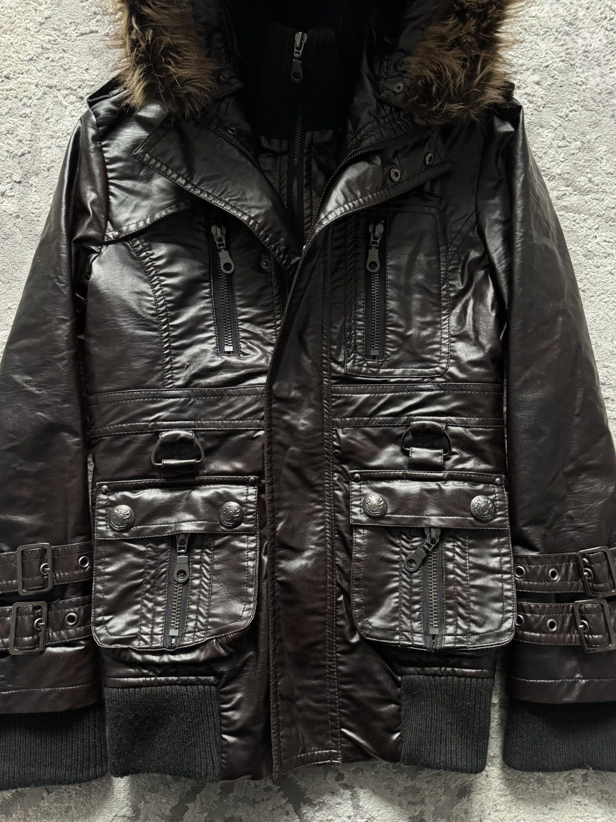 In The Attic In The Attic tactical bondage leather jacket Size US L / EU 52-54 / 3 - 4 Thumbnail