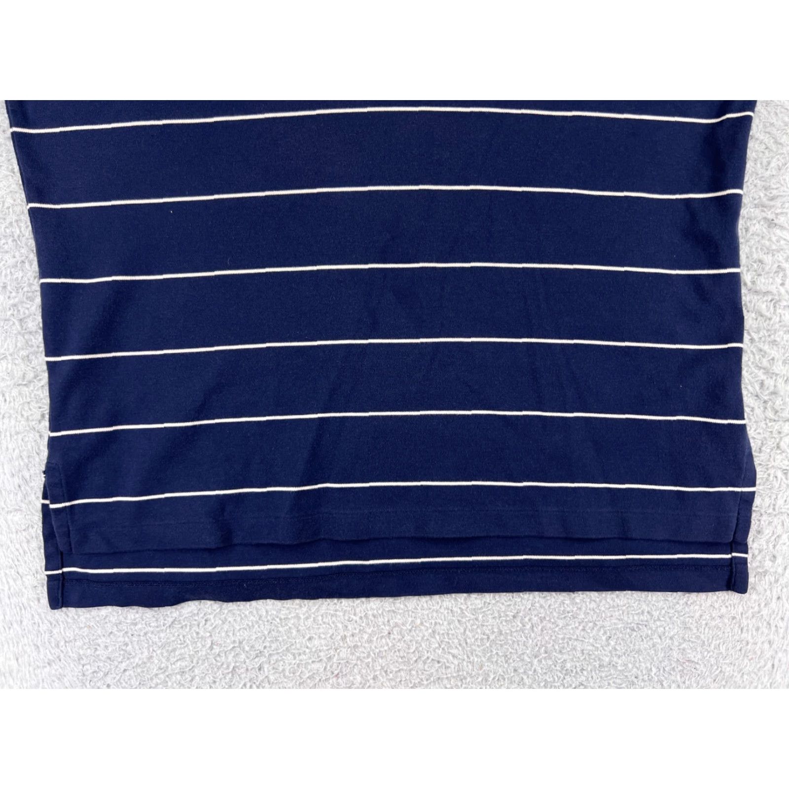 Polo Ralph Lauren VINTAGE Polo Ralph Lauren Polo Shirt Men L Blue White Stripe 100% Cotton Knit Size US L / EU 52-54 / 3 - 7 Thumbnail