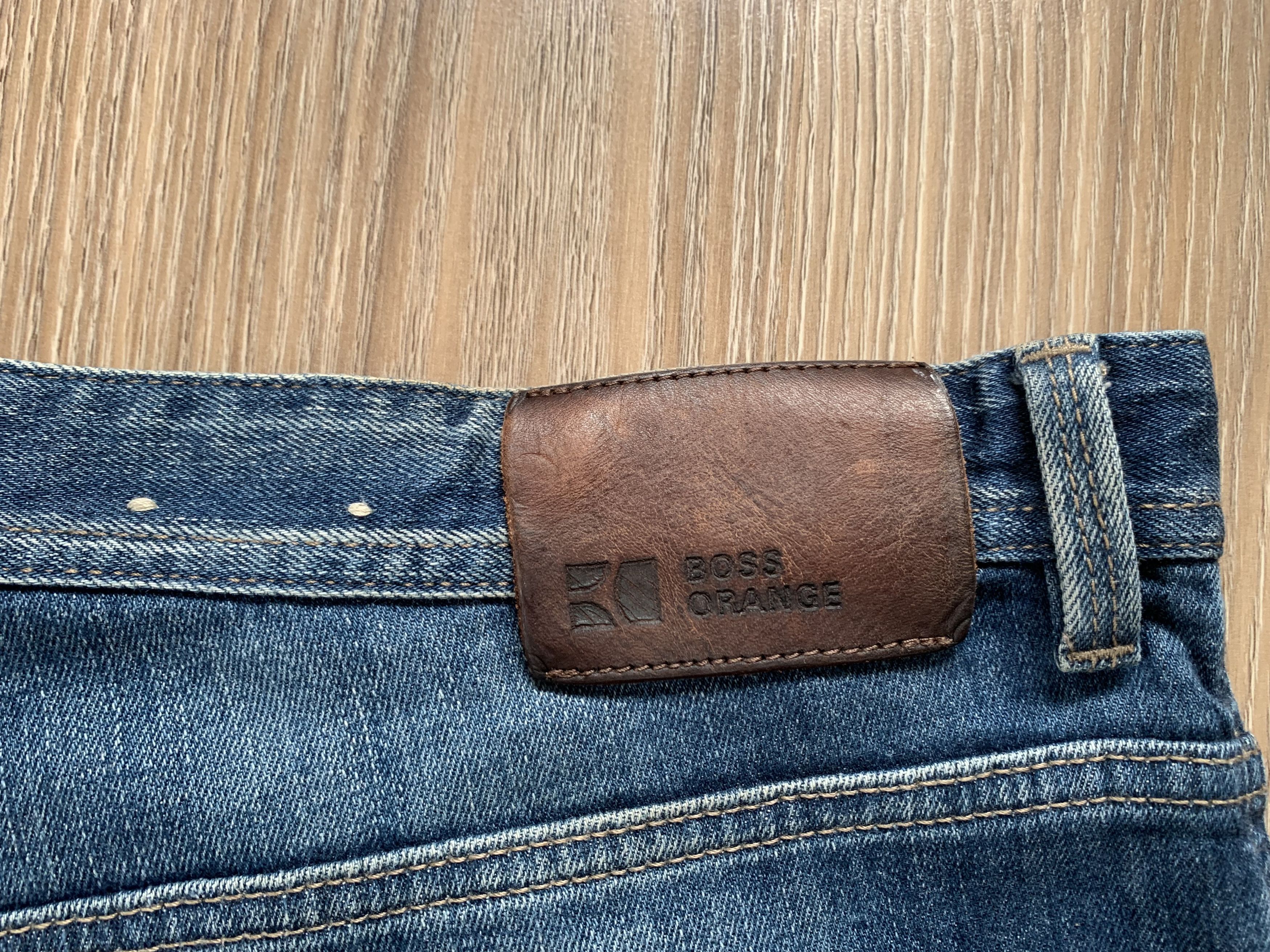 Hugo Boss × Vintage Hugo Boss Orange Blue Jeans Size US 38 / EU 54 - 7 Thumbnail