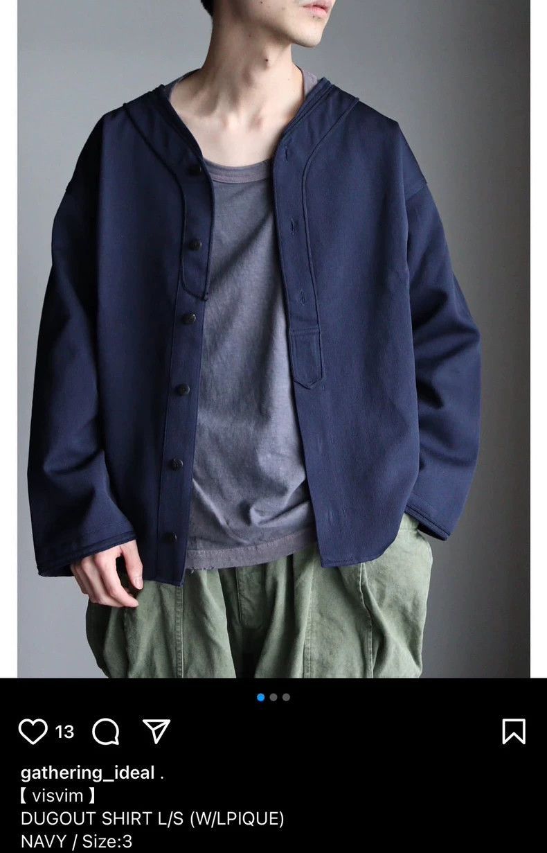 Visvim VisvimVisvim Dugout Shirt in Black Pique Fabric-2504 Size US M / EU 48-50 / 2 - 4 Thumbnail