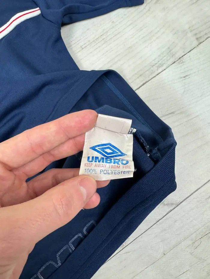 Umbro Umbro England 1998 2000 Training Shirt Zip 1/4 Soccer Jersey Size US M / EU 48-50 / 2 - 19 Thumbnail