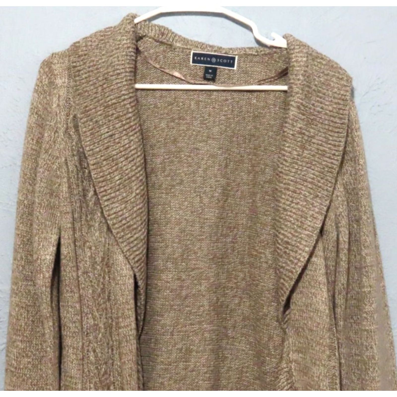 Vintage VINTAGE Karen Scott Women's M Turbo Cardigan Gull Marl NWT Size M / US 6-8 / IT 42-44 - 3 Thumbnail